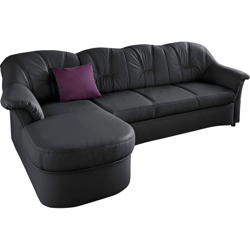 DOMO collection Ecksofa »Flores Schlafsofa, B/T/H: 233/142/86 cm, L-Form«