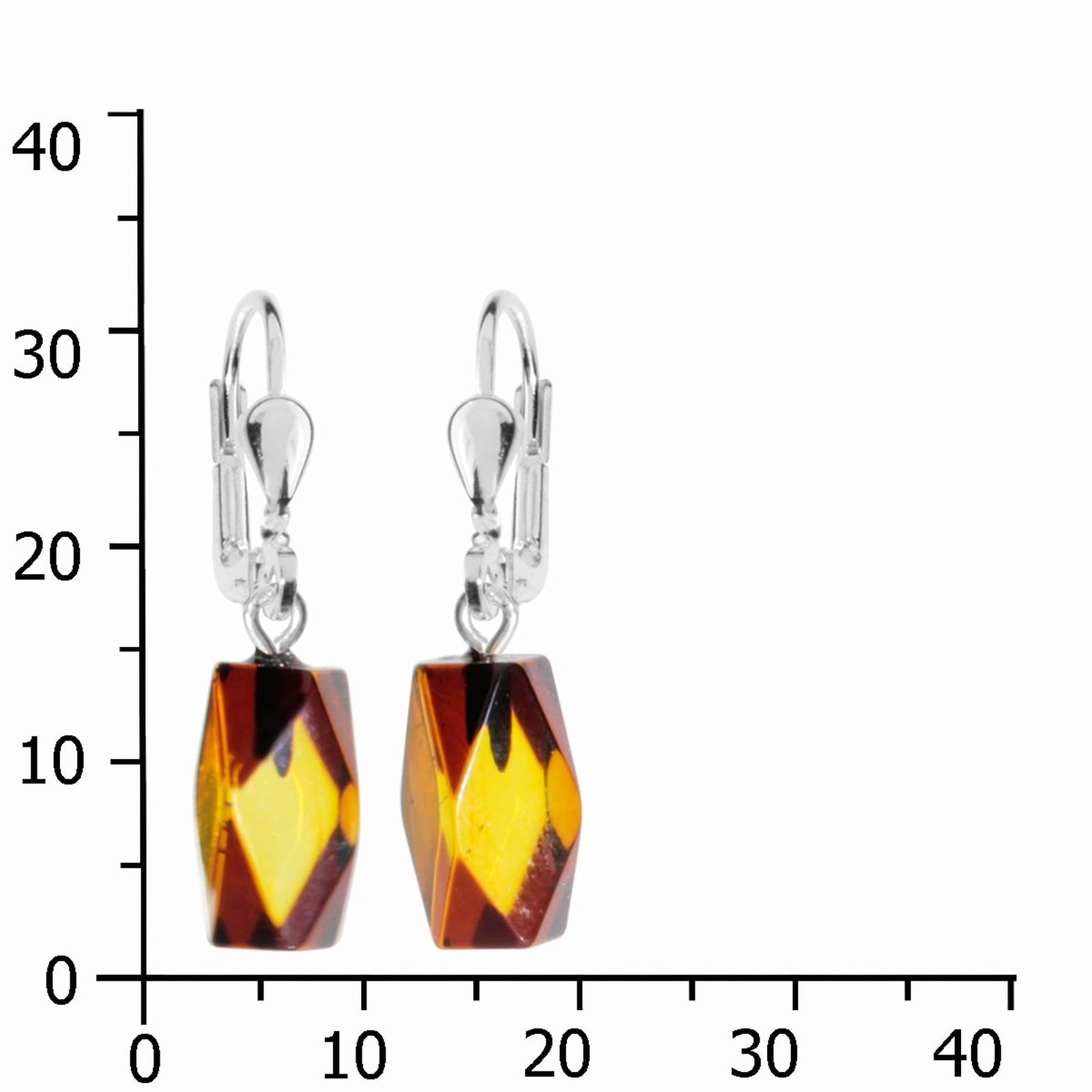 OSTSEE-SCHMUCK Paar Ohrhänger »- Yamilla - Silber 925/000 - Bernstein«