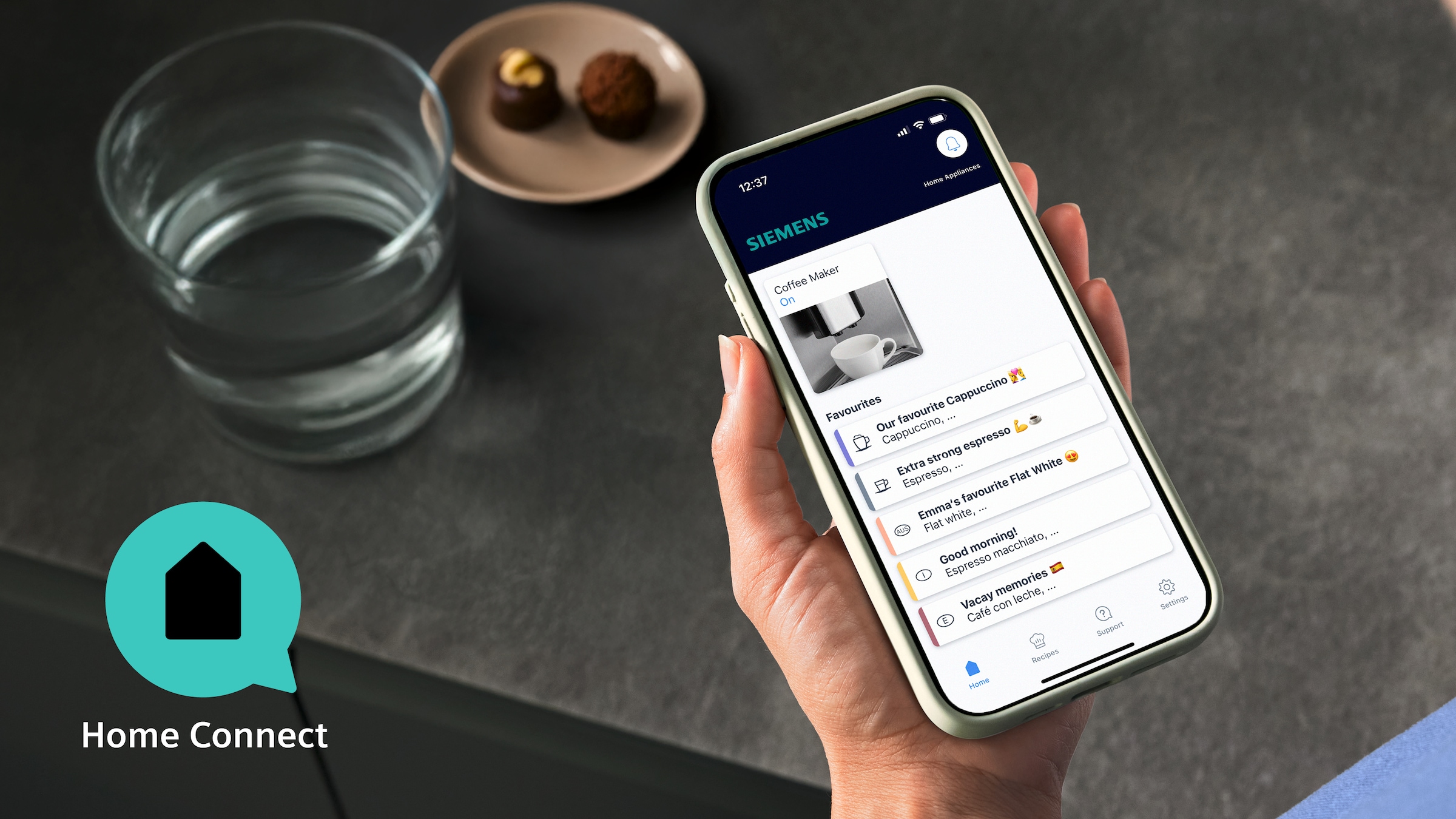 SIEMENS Kaffeevollautomat »TQ927E03« farbiges 6.8'' TFT-Display, individuelle Aromaeinstellung, Edelstahl