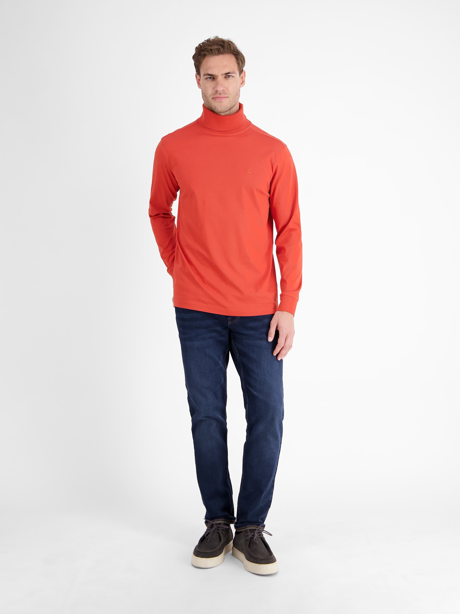 LERROS Sweatshirt »LERROS Rollkragenshirt aus weicher Baumwolle«
