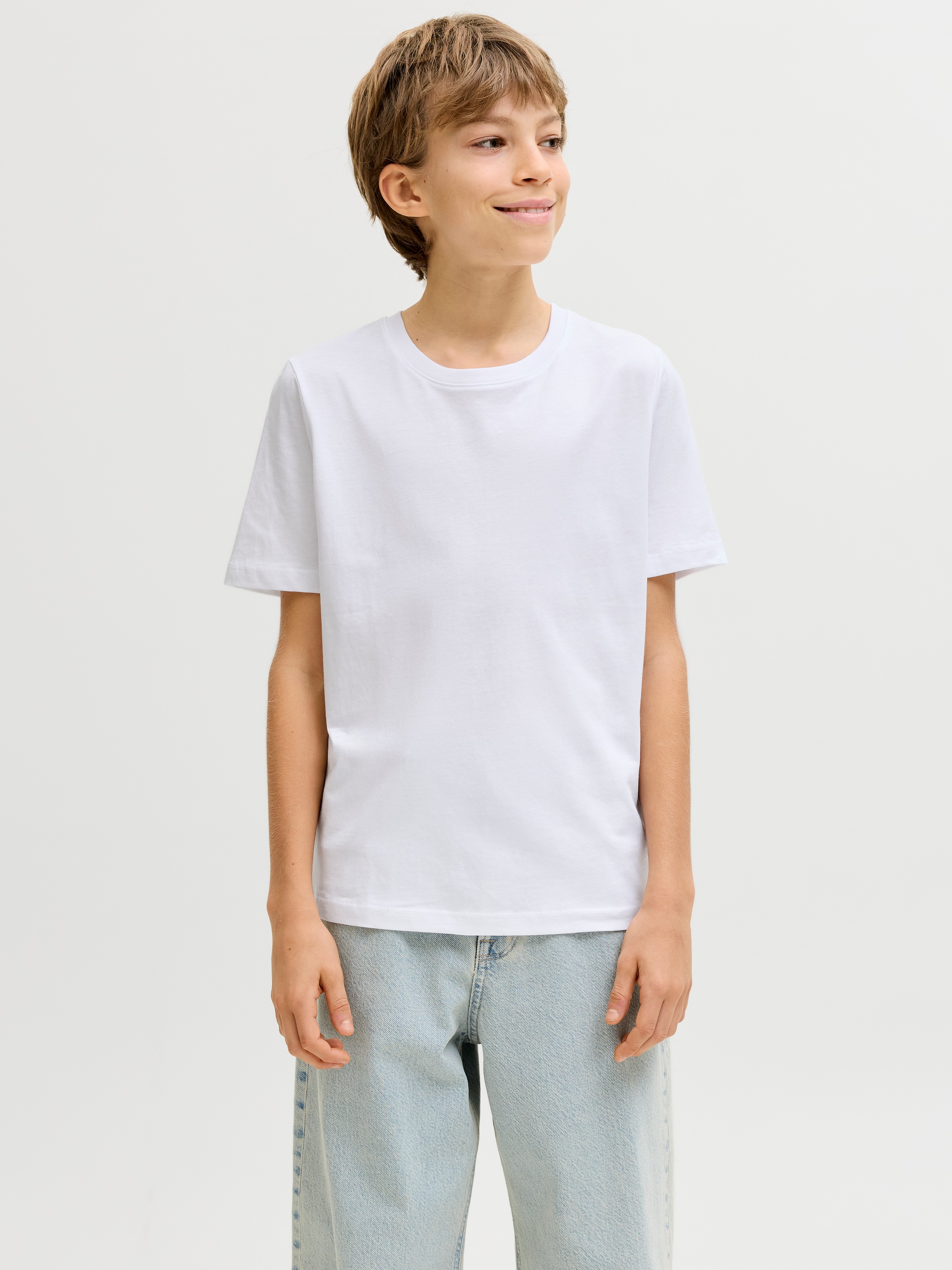 Jack & Jones Junior T-Shirt »JJEORGANIC BASIC TEE SS 3PK MP NOOS JNR« Packung, 3 tlg.