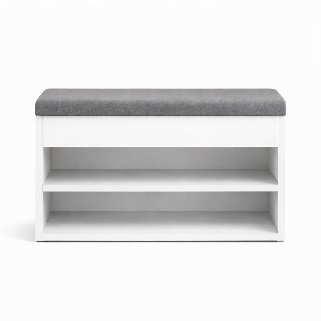 OTTO home Schuhbank »Schuchschrank 60,  Schuhregal, Schuhtruhe, Schuhkommode, Sitzbank« Inkl. bequemem Sitzkissen mit Stauraum darunter