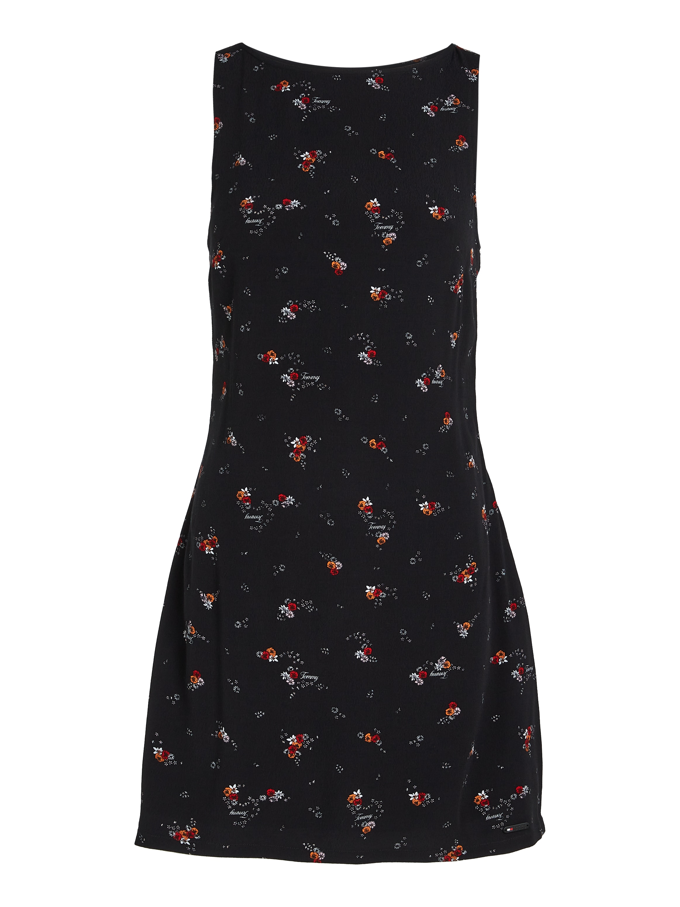 Tommy Jeans Blusenkleid »TJW BLACK FLORAL RACER DRESS«, mit Blumenprint, modische Racer Form