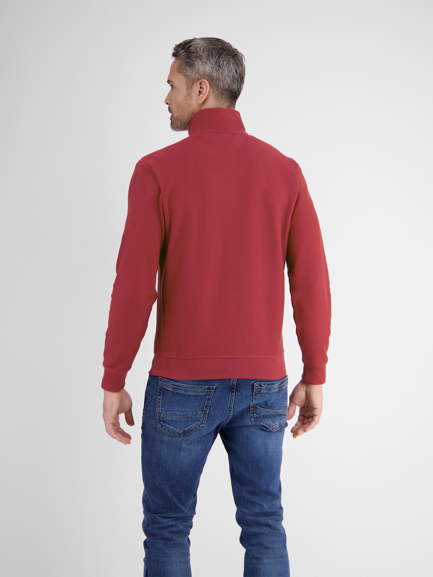 LERROS Sweatshirt »LERROS Troyer-Sweatshirt in Strukturqualität«