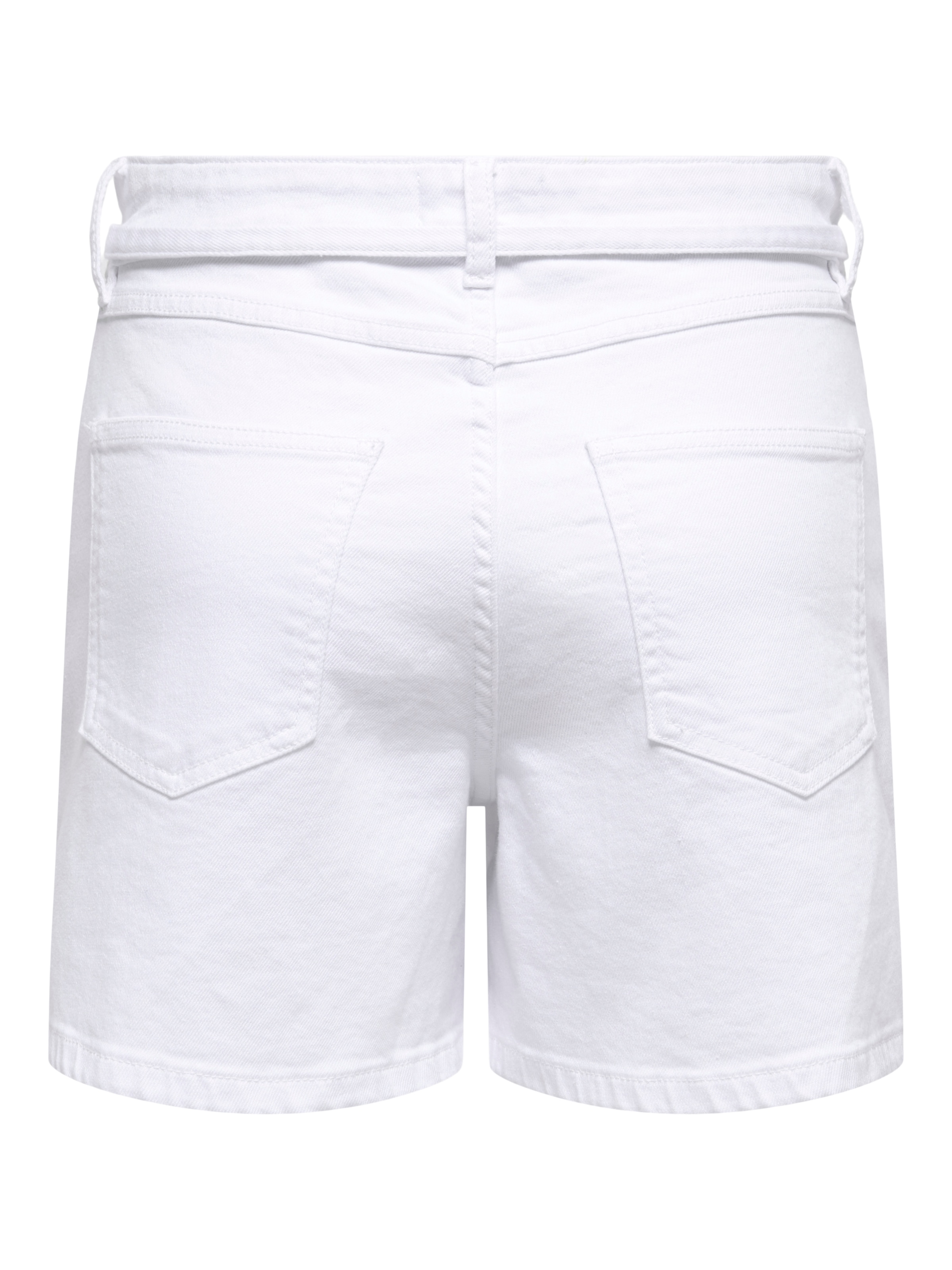 ONLY Jeansshorts »ONLGIANNA MW BELTED SHORTS AZG DNM NOOS« Baumwollmischung, regular fit, Regular Waist