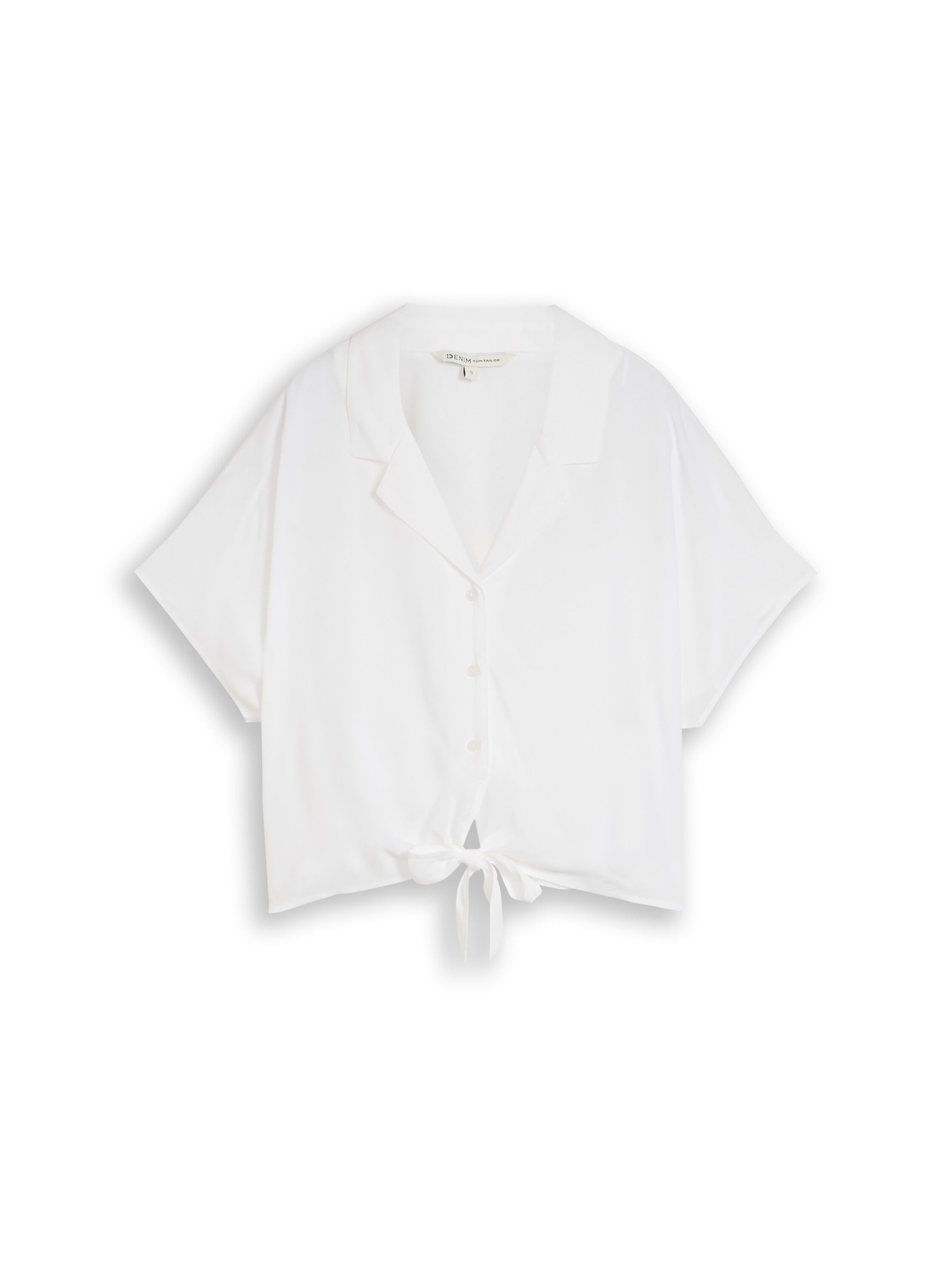 TOM TAILOR Denim Shirtbluse mit Knotendetail