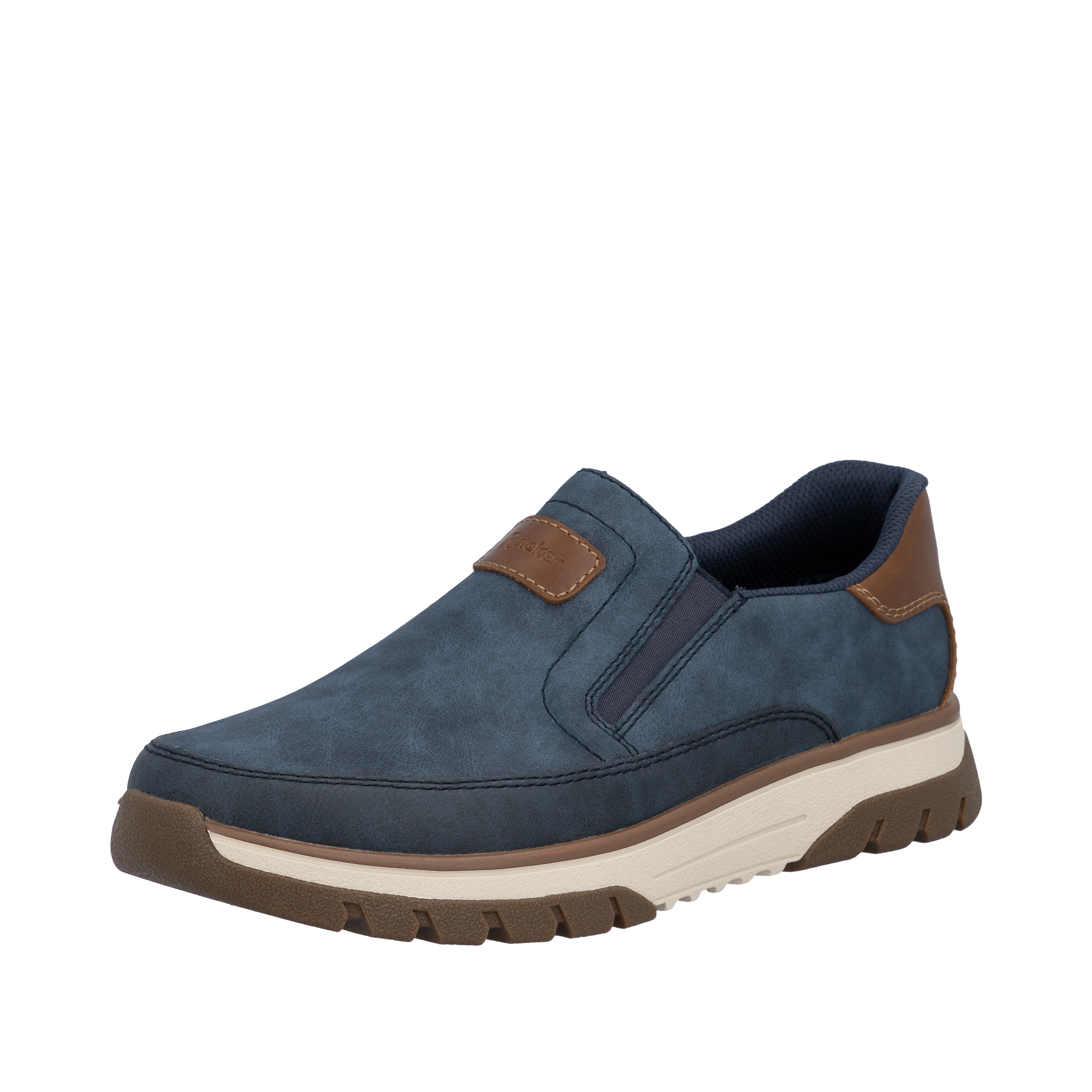 Rieker Slip-On Sneaker  Slipper, Halbschuh, Freizeitsneaker mit Kontrastbesatz
