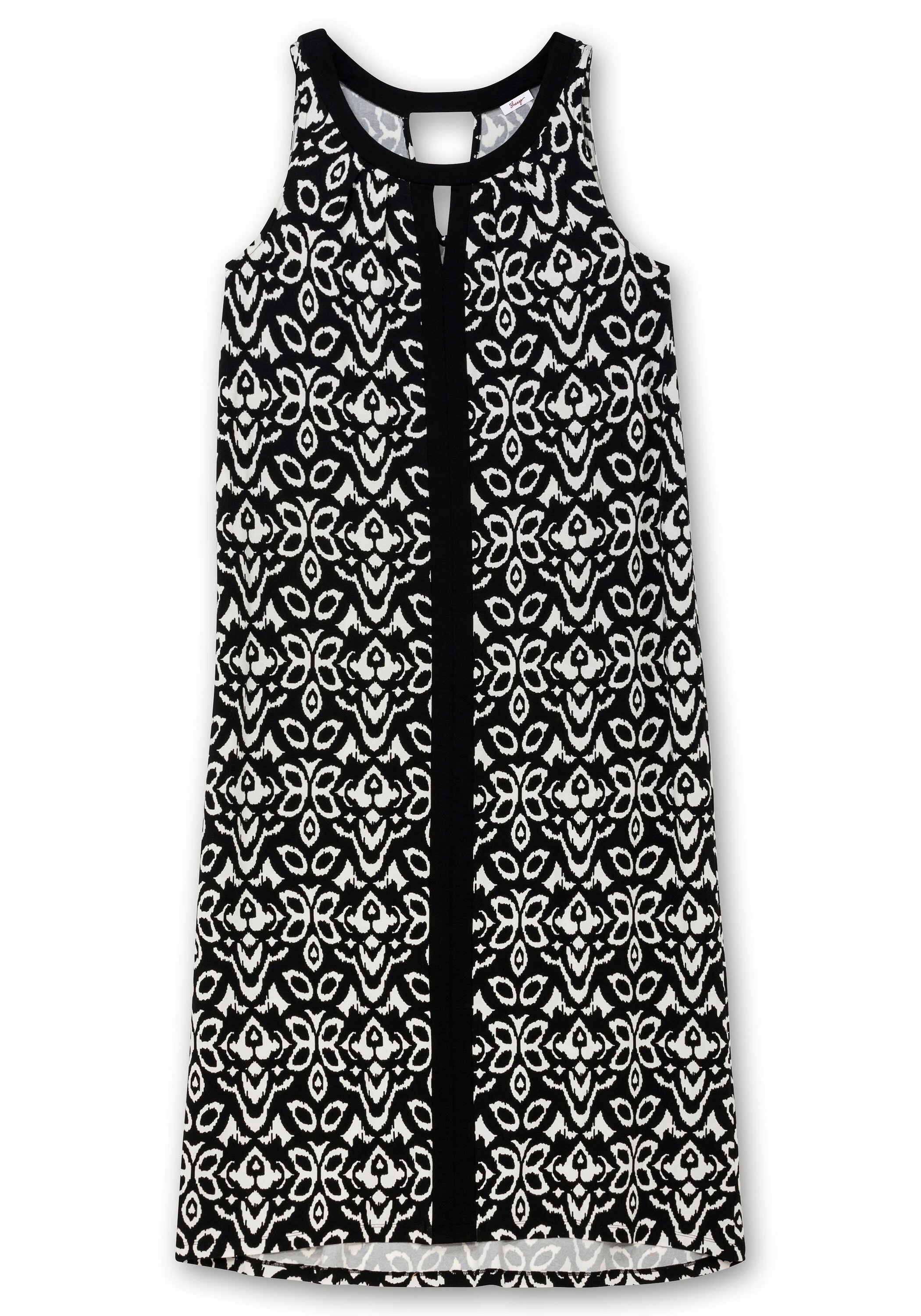 Sheego Maxikleid »Jerseykleid mit Ornamentdruck und Cut-outs«