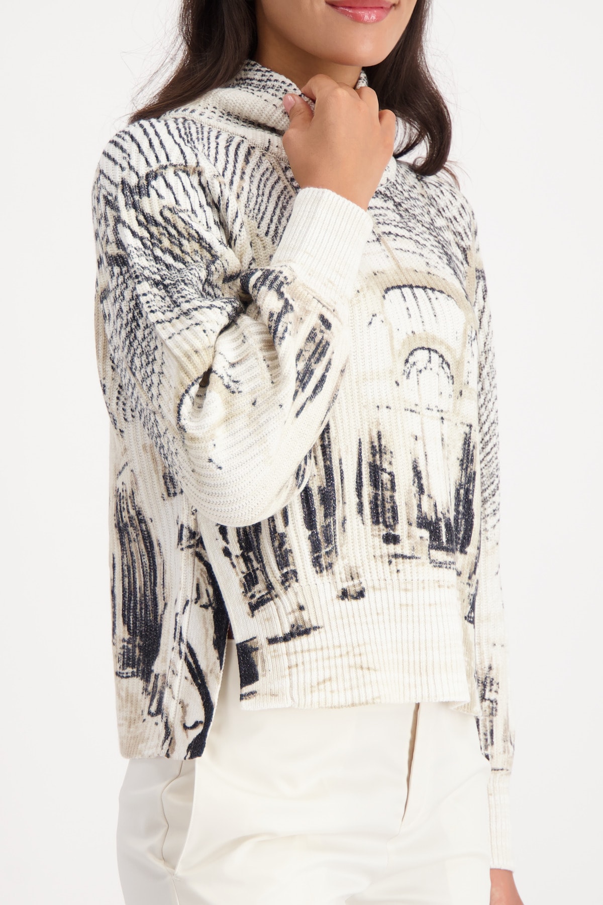 Monari Strickpullover »Pullover Gallery allover«