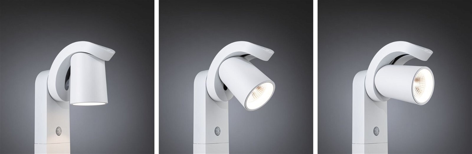 Paulmann LED Pollerleuchte »Cuff IP44 782mm 3000K 10W 700lm 230V 70° Aluminium«, 1 flammig, Bewegungsmelder
