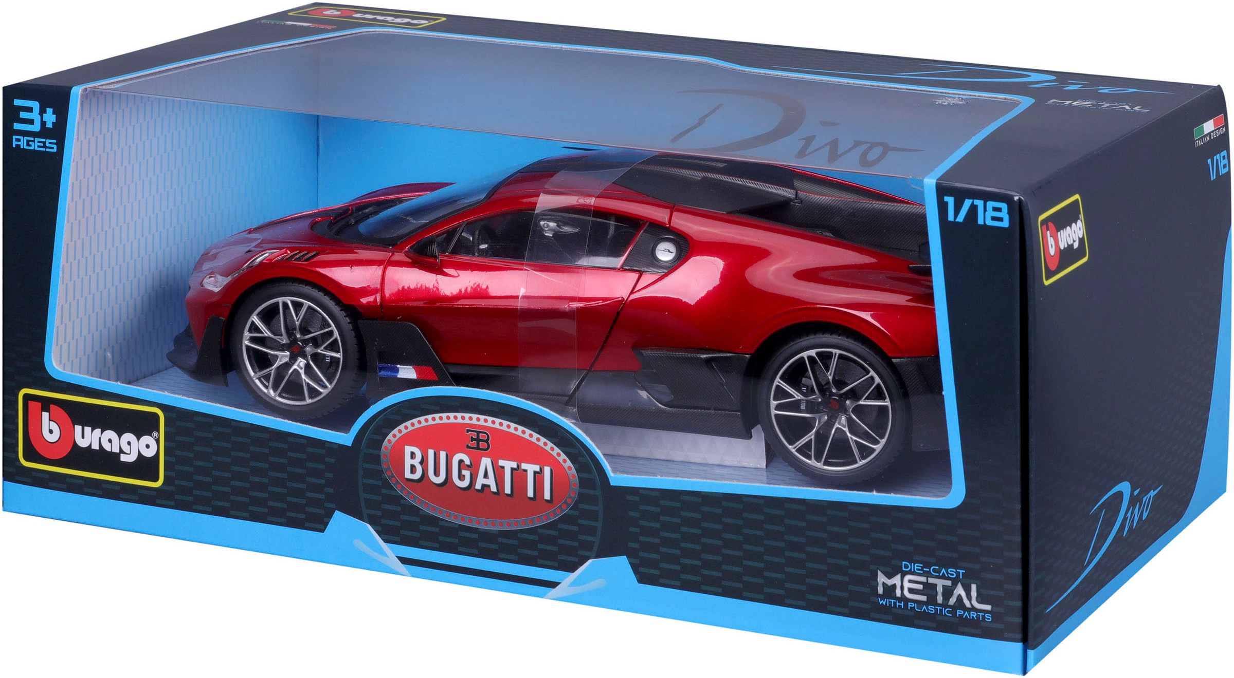 Bburago Sammlerauto »Bugatti Divo, rot«, 1:18