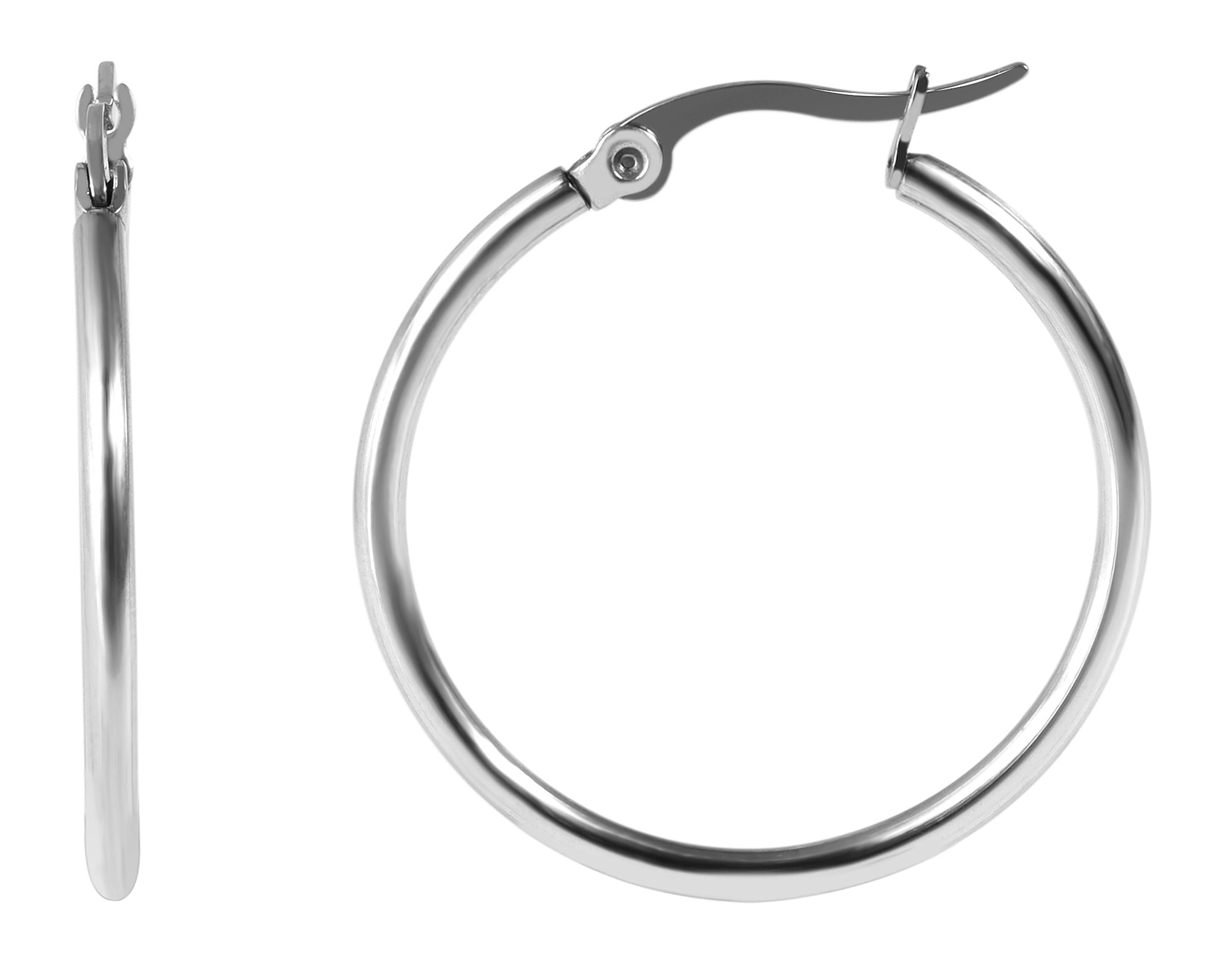 Adelia´s Paar Creolen »Damen Ohrringe ¿ Creole aus Edelstahl«