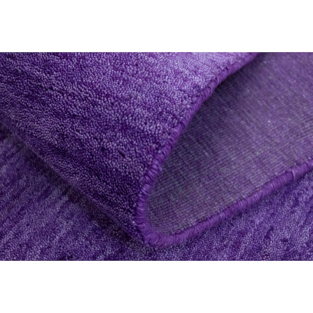 morgenland Wollteppich »Gabbeh Teppich handgewebt lila«, rechteckig