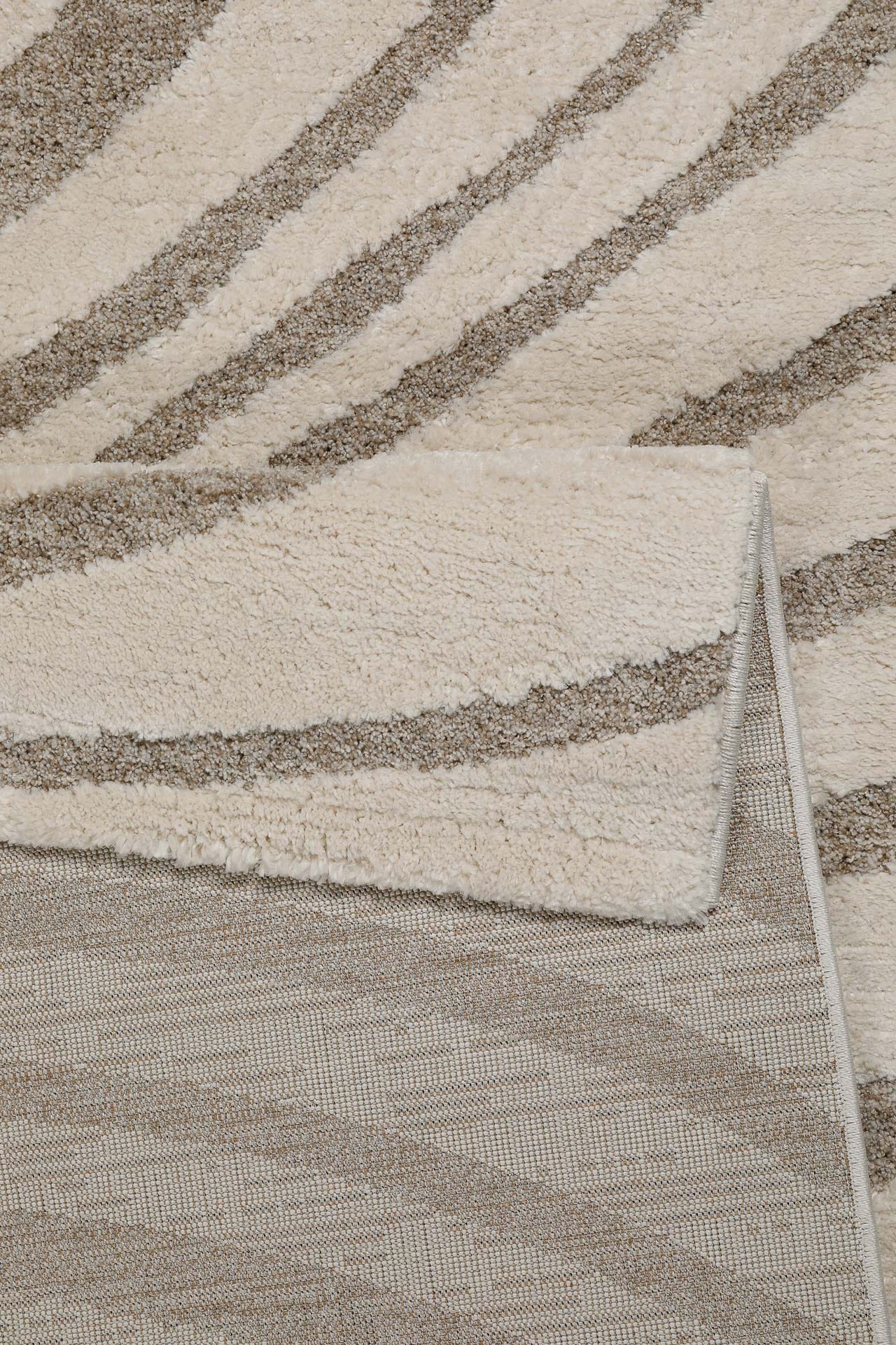 Wecon home Teppich »Björn«, rechteckig, 18 mm Höhe, Gewebt, Hoch-Tief, pflegeleicht, Wellen-Muster, Scandi, Wohnzimmer