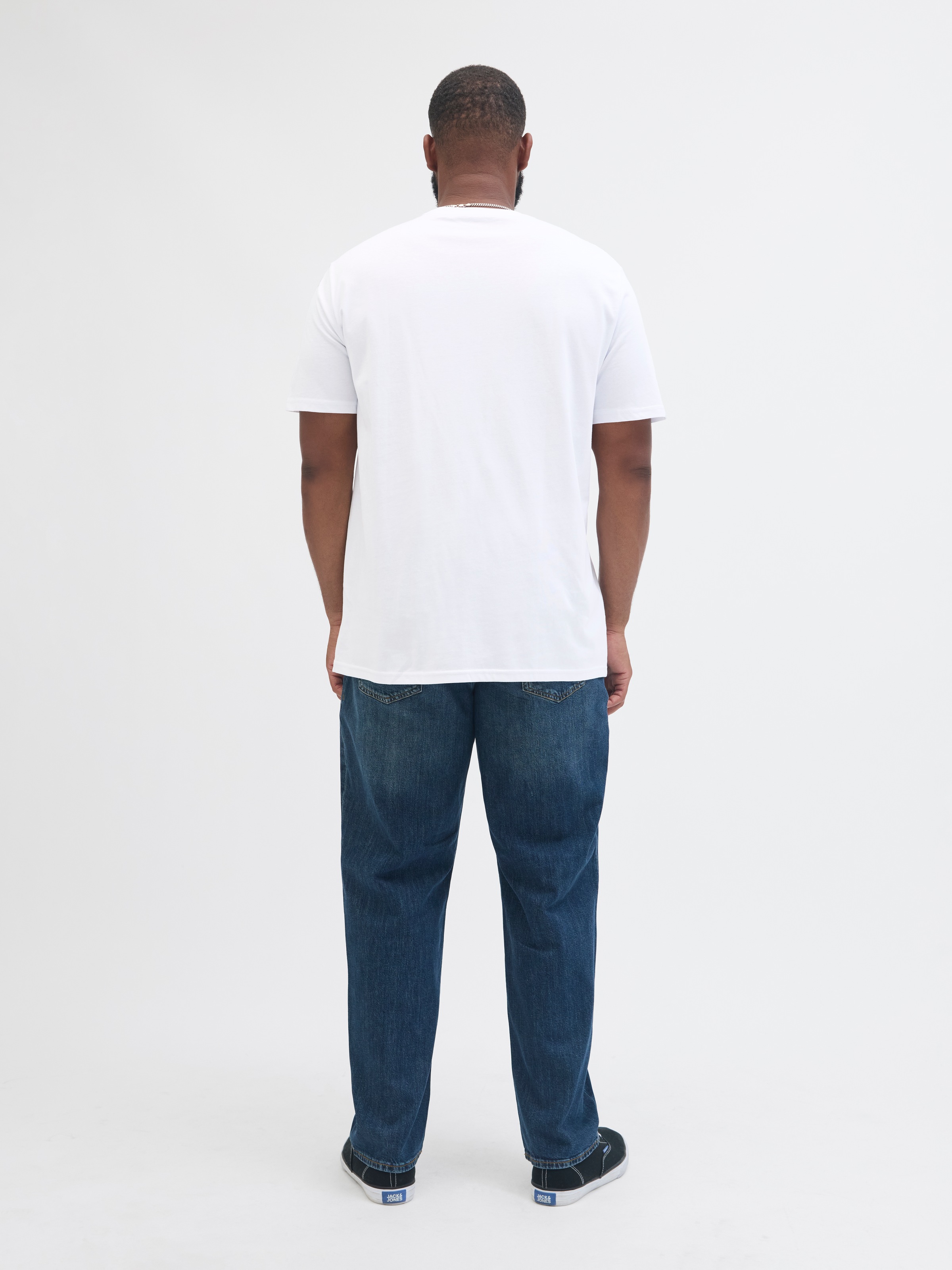 Jack & Jones PlusSize Rundhalsshirt »JJESOHO TEE SS CREW NECK NOOS PLS« Baumwolle, regular fit