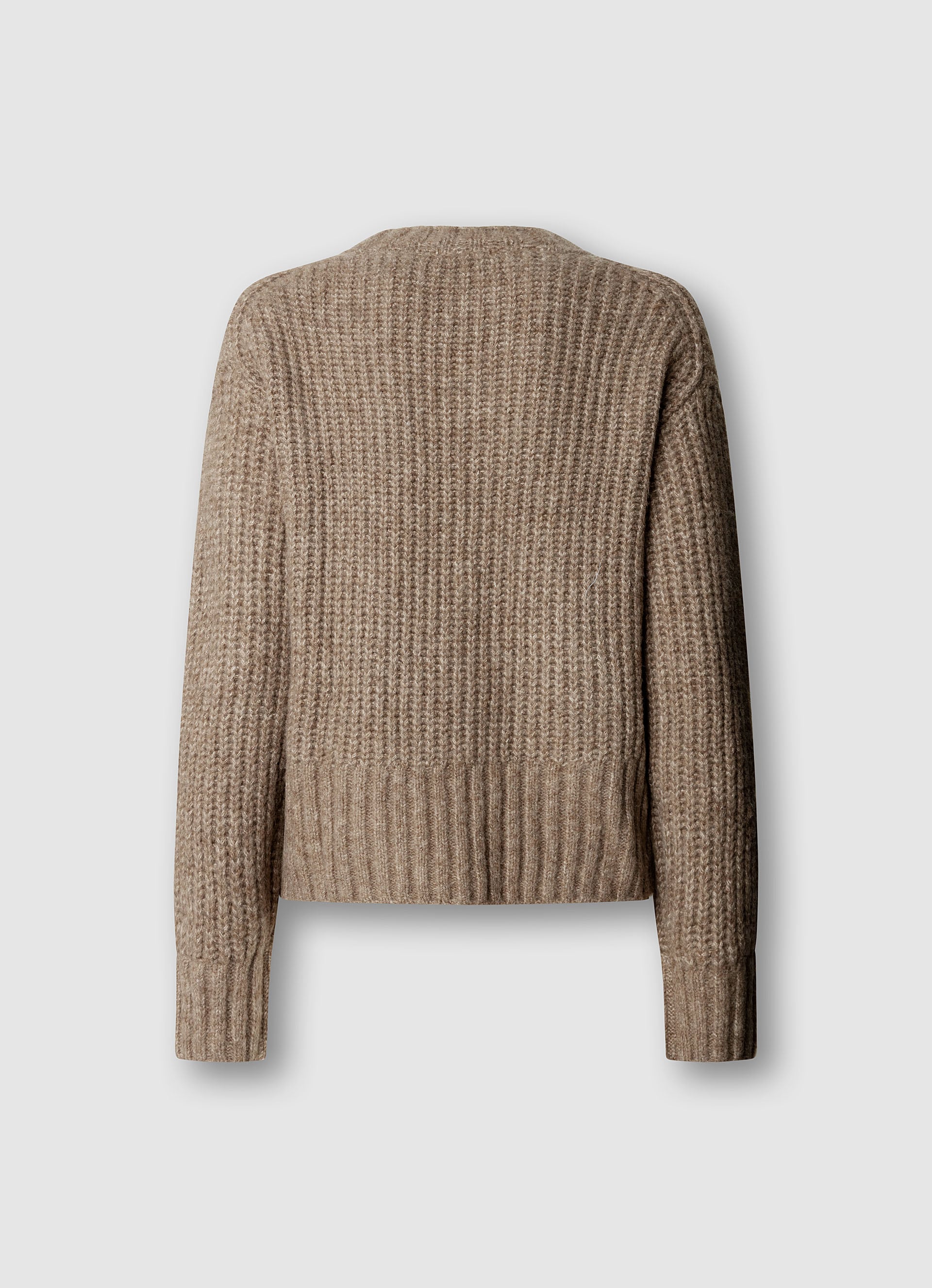 Pepe Jeans Strickpullover »ASHLEY CREW« mit Rundhalsausschnitt, Materialmix