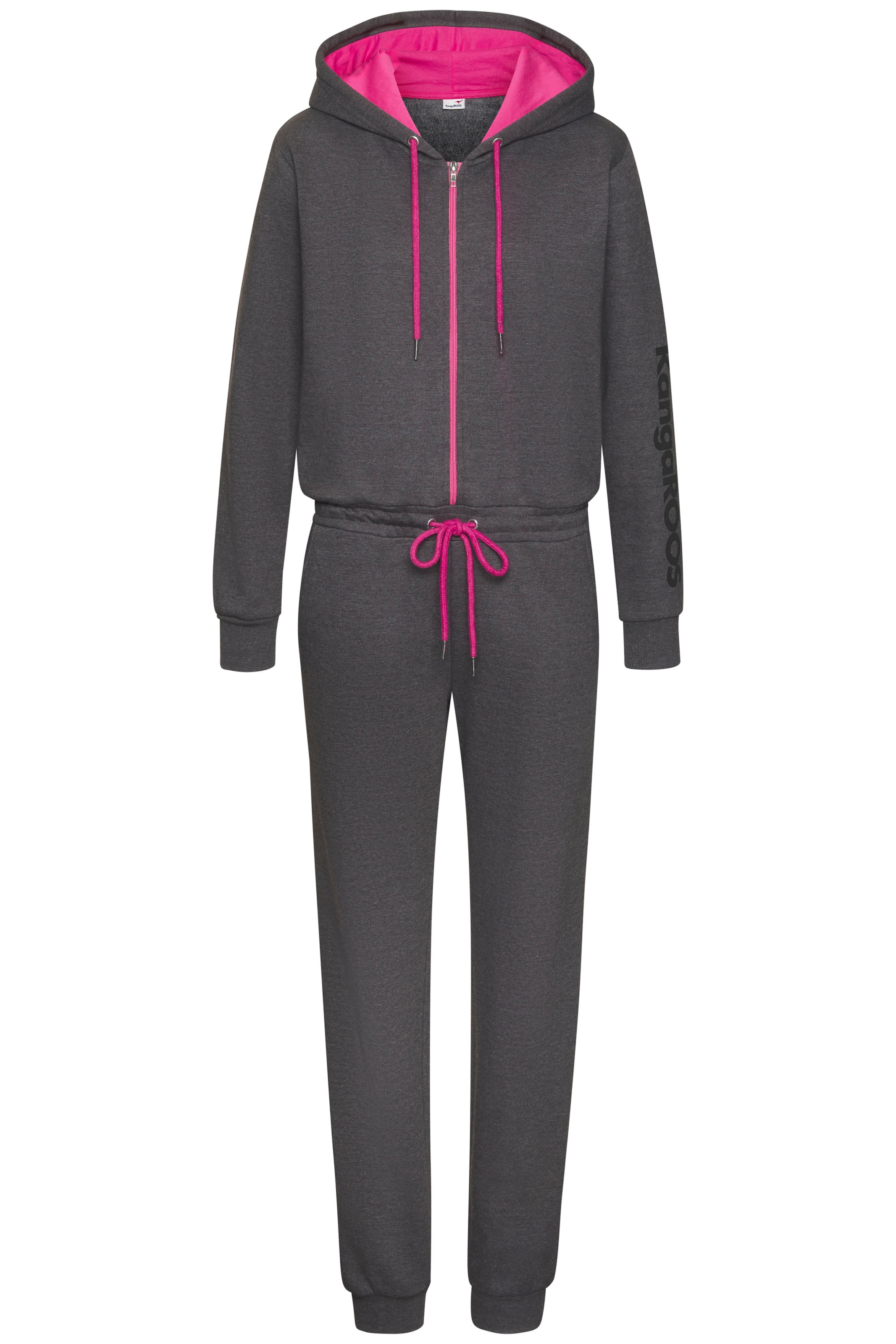 KangaROOS Jumpsuit mit Logoprint am Bein