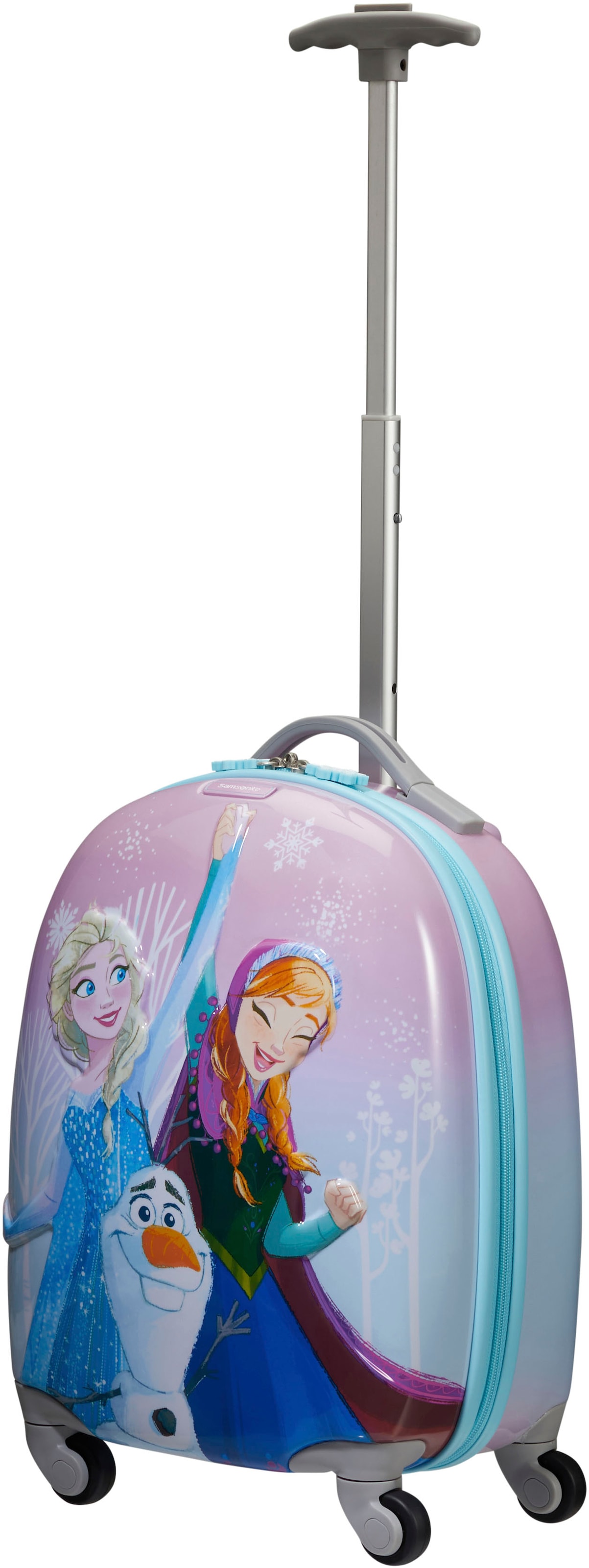 Samsonite Kinderkoffer »Disney Ultimate 2.0, 46 cm, Frozen«, 4 St. Rollen, Kinderreisekoffer Kindertrolley Handgepäck Hartschalenkoffer