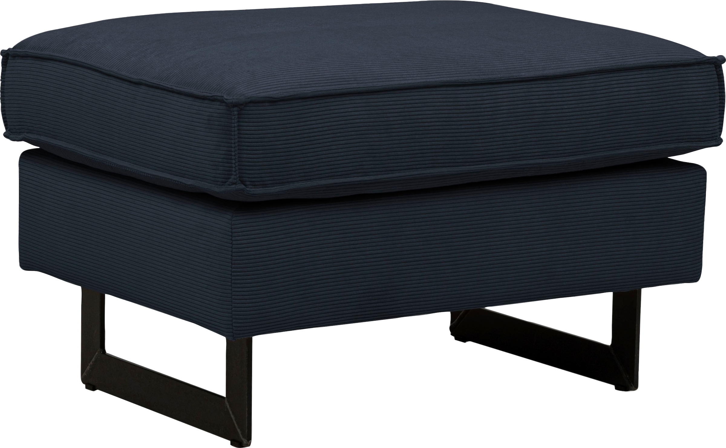 Home affaire Polsterhocker »Pinto« mit Keder, Metallfüßen und auch in Cord Bezug erhältlich