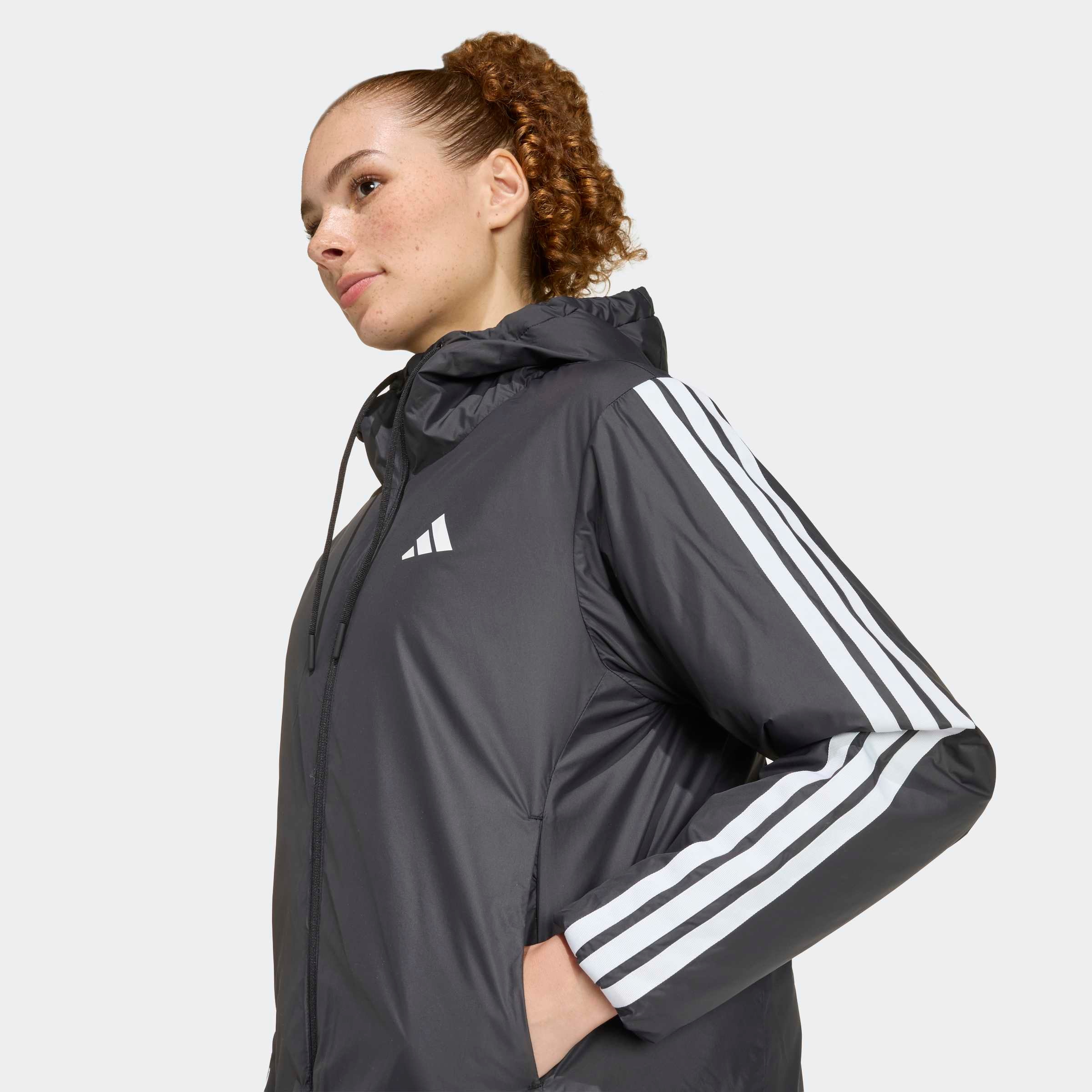 adidas Sportswear Daunenjacke »ESSENTIALS CLIMAWARM 3-STREIFEN MIT KAPUZE«