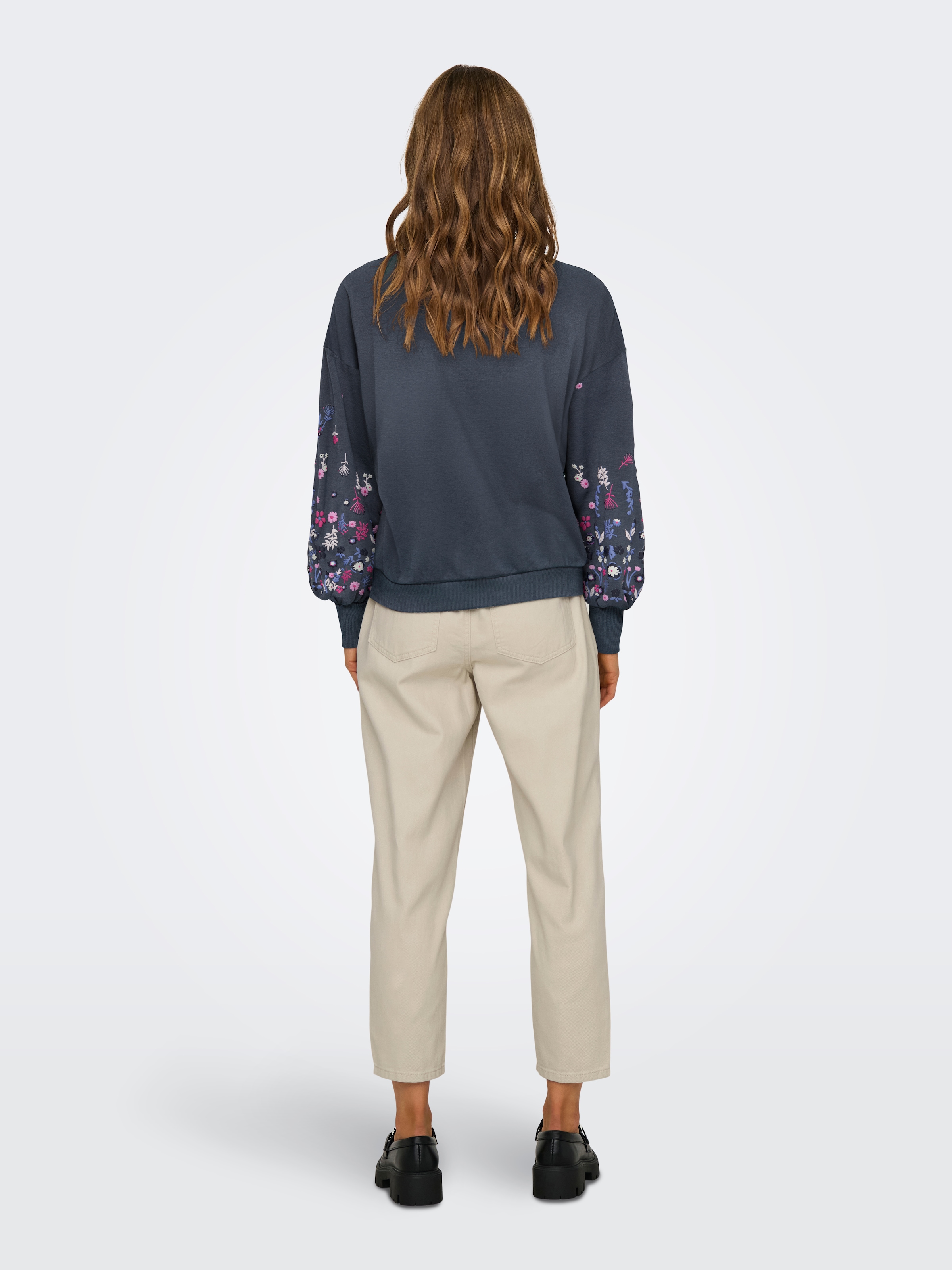 ONLY Sweatshirt »ONLBROOKE L/S O-NECK FLOWER SWT«