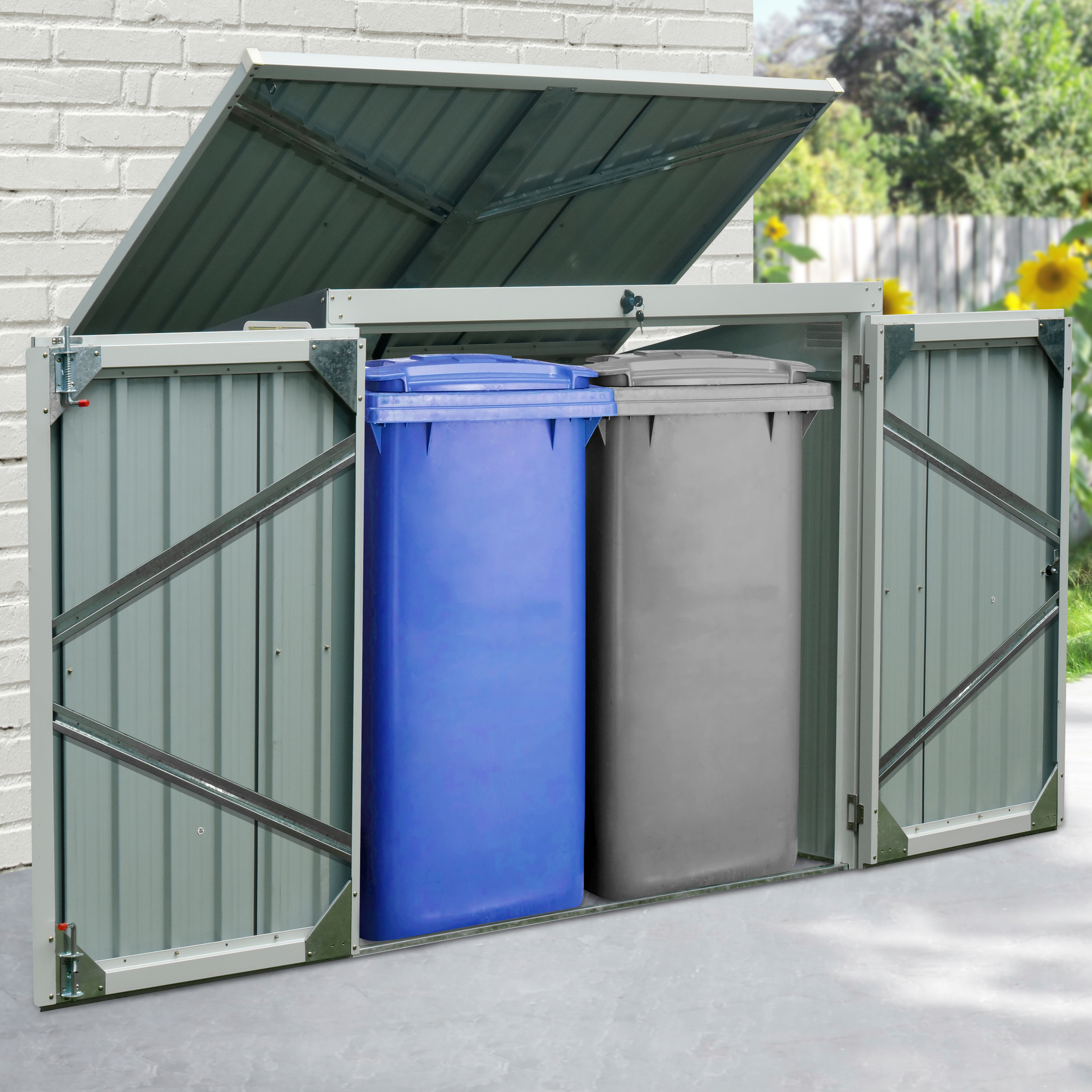 Mülltonnenbox »Tobi 2«, für 2x240 l, BxTxH: 158x134x101 cm