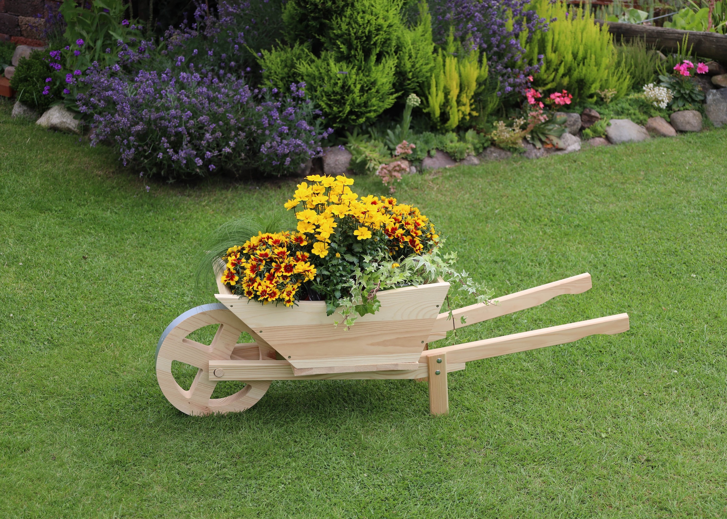 promadino Pflanzkübel »Pflanzkarre«, BxTxH: 113x32x40 cm