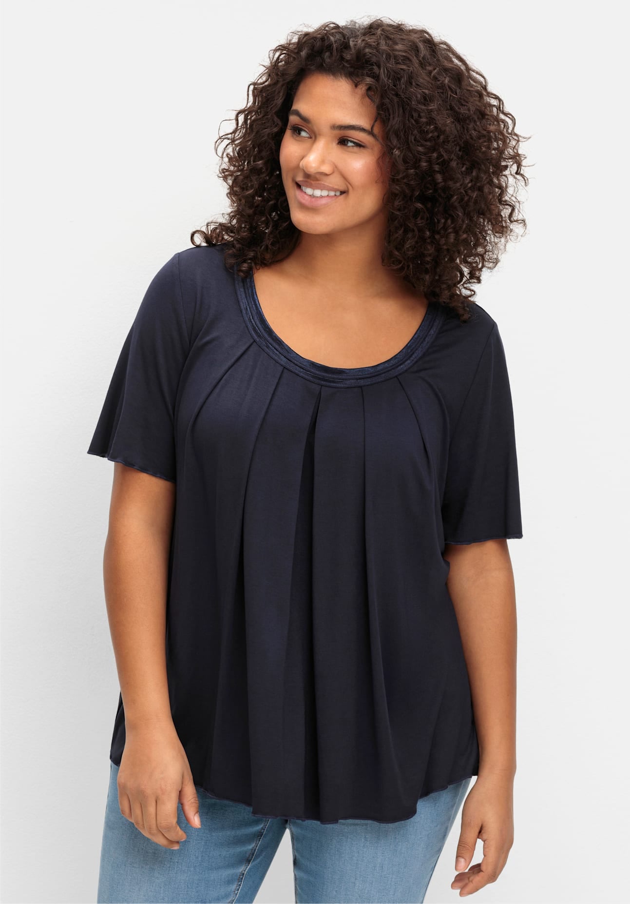 Sheego T-Shirt »T-Shirt«, (1 tlg.)