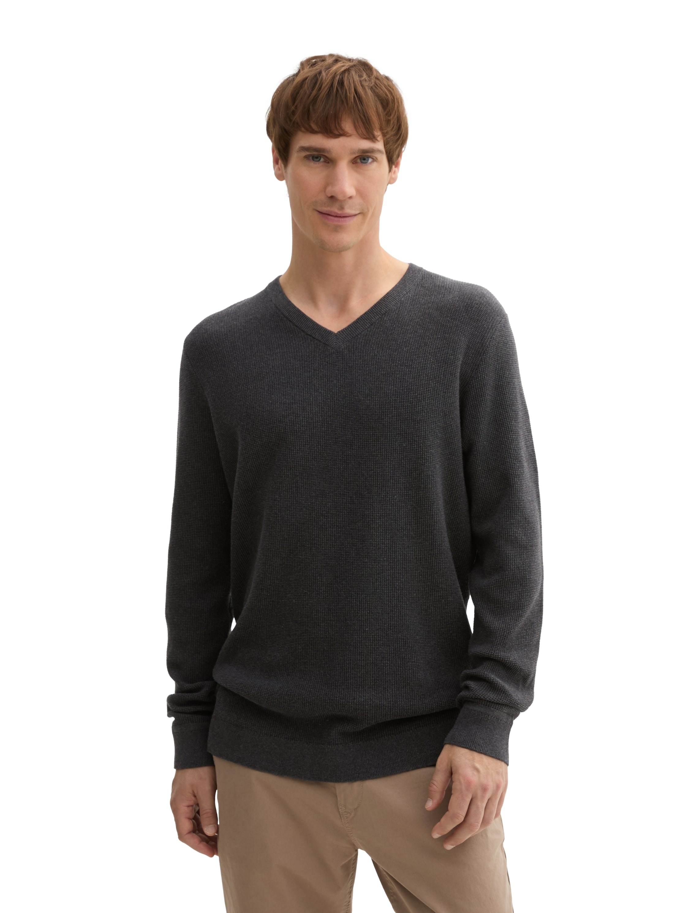 TOM TAILOR Strickpullover, mit V-Ausschnitt