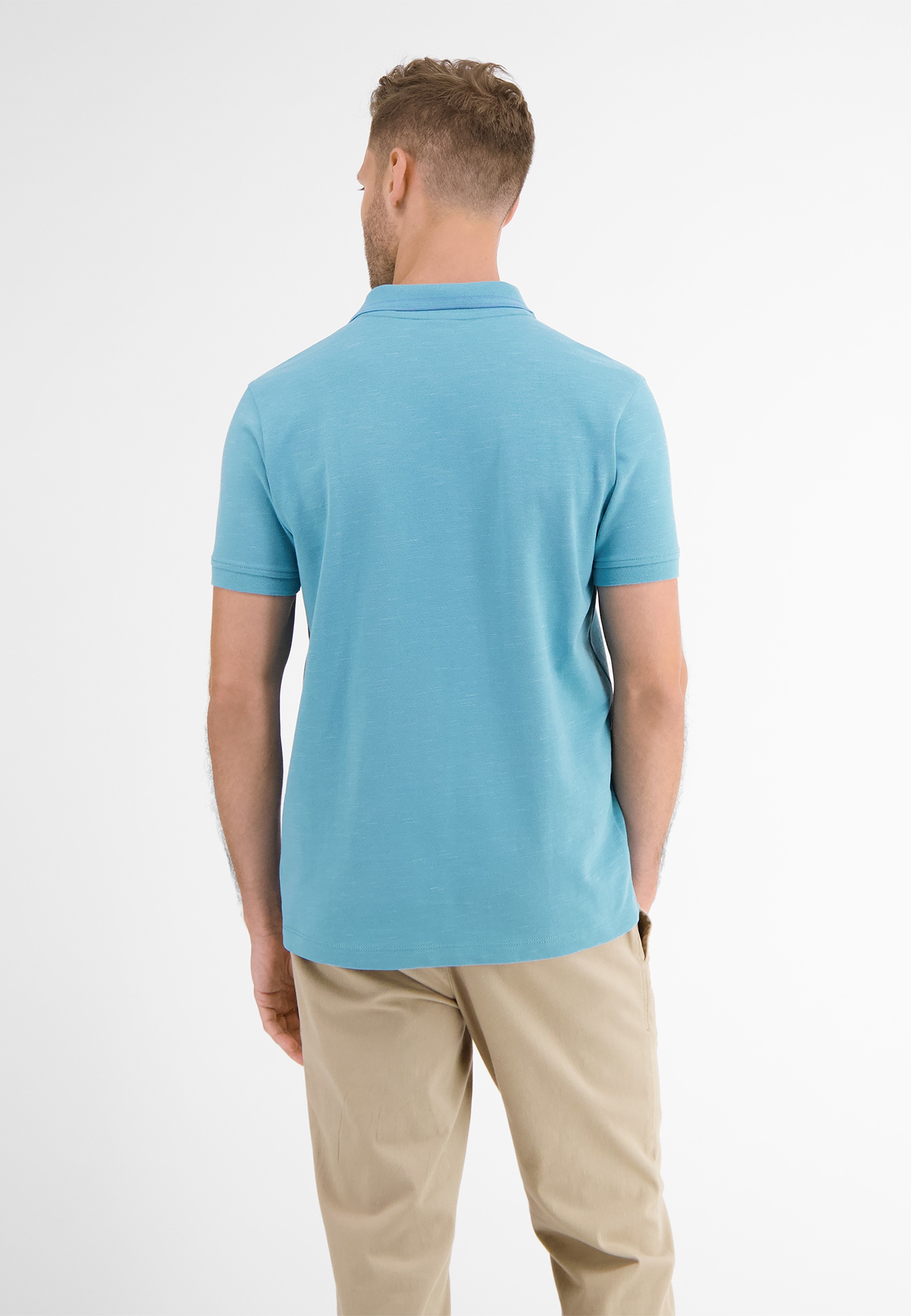 LERROS Poloshirt »LERROS Poloshirt in Two-Tone-Piqué«