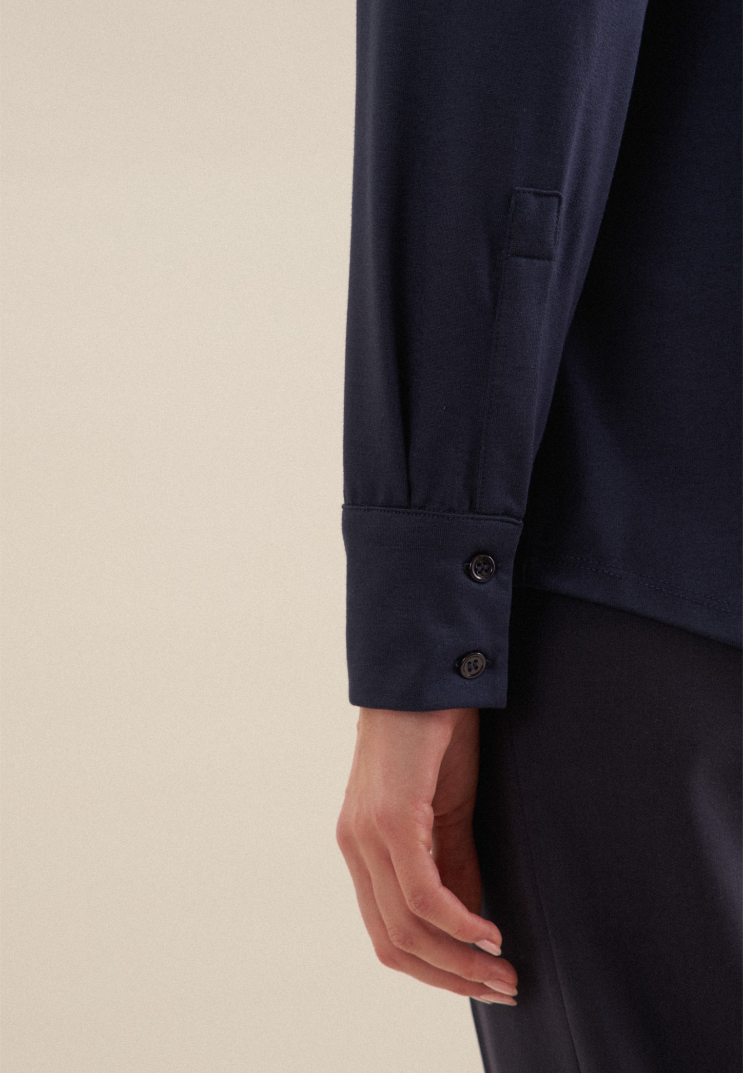 seidensticker Hemdbluse »Schwarze Rose« 1/1 Kragen Uni