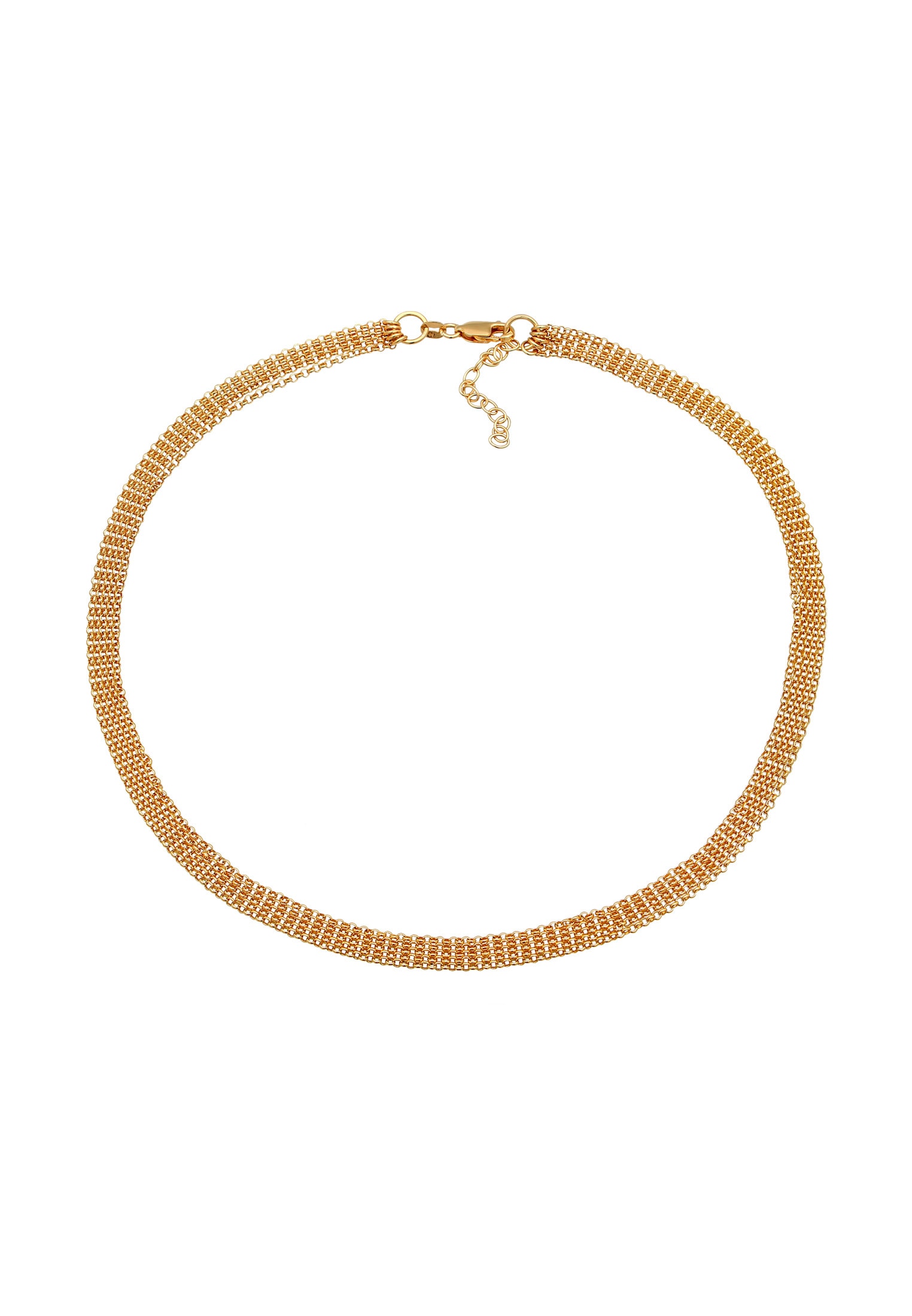 Elli Choker »Halskette Choker 5-Lagig Gliederung Modern 925 Silber«