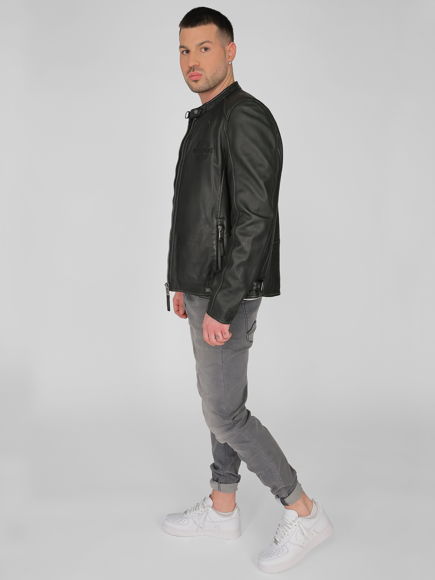 MUSTANG Bikerjacke »Lederjacke 31021308«