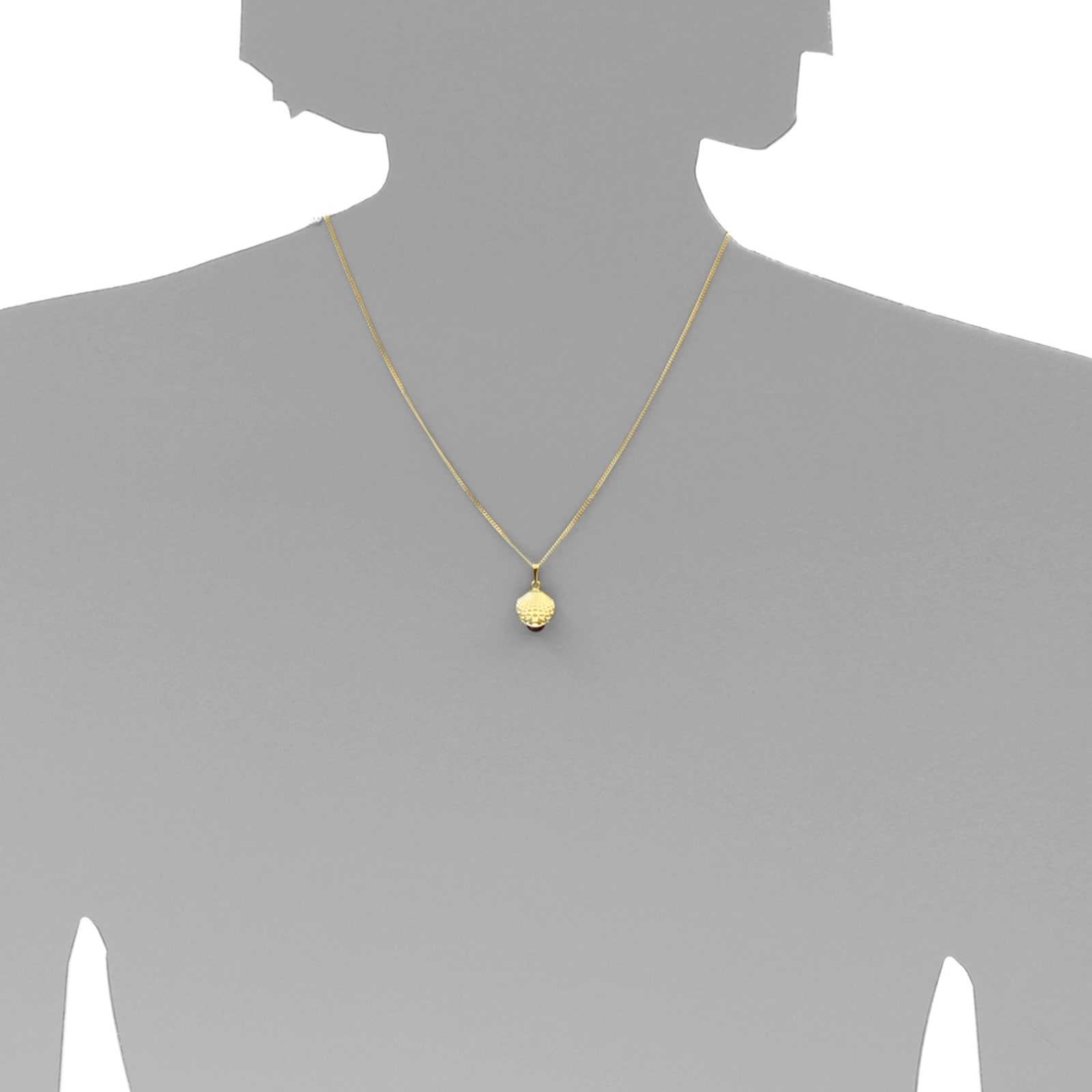 OSTSEE-SCHMUCK Kettenanhänger »- Muschel - Gold 333/000 - Bernstein«