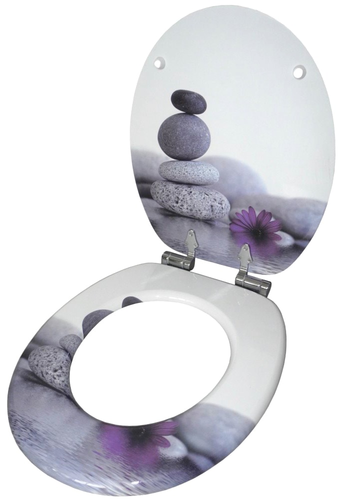 Sanilo Badaccessoire-Set »Energy Stones«, (Komplett-Set, 3 tlg.), bestehend  aus WC-Sitz, Badteppich und Waschbeckenstöpsel kaufen bei OTTO