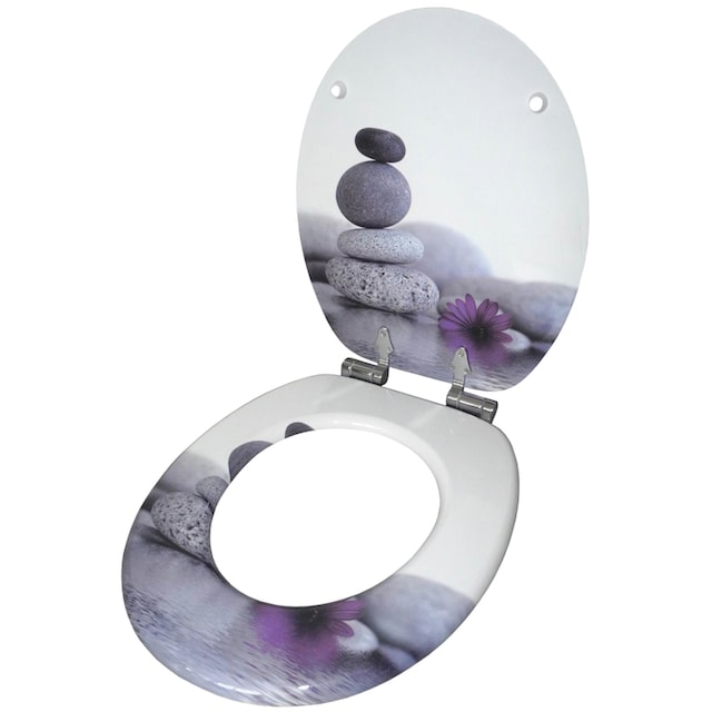 Sanilo Badaccessoire-Set »Energy Stones«, (Komplett-Set, 3 tlg.), bestehend  aus WC-Sitz, Badteppich und Waschbeckenstöpsel kaufen bei OTTO