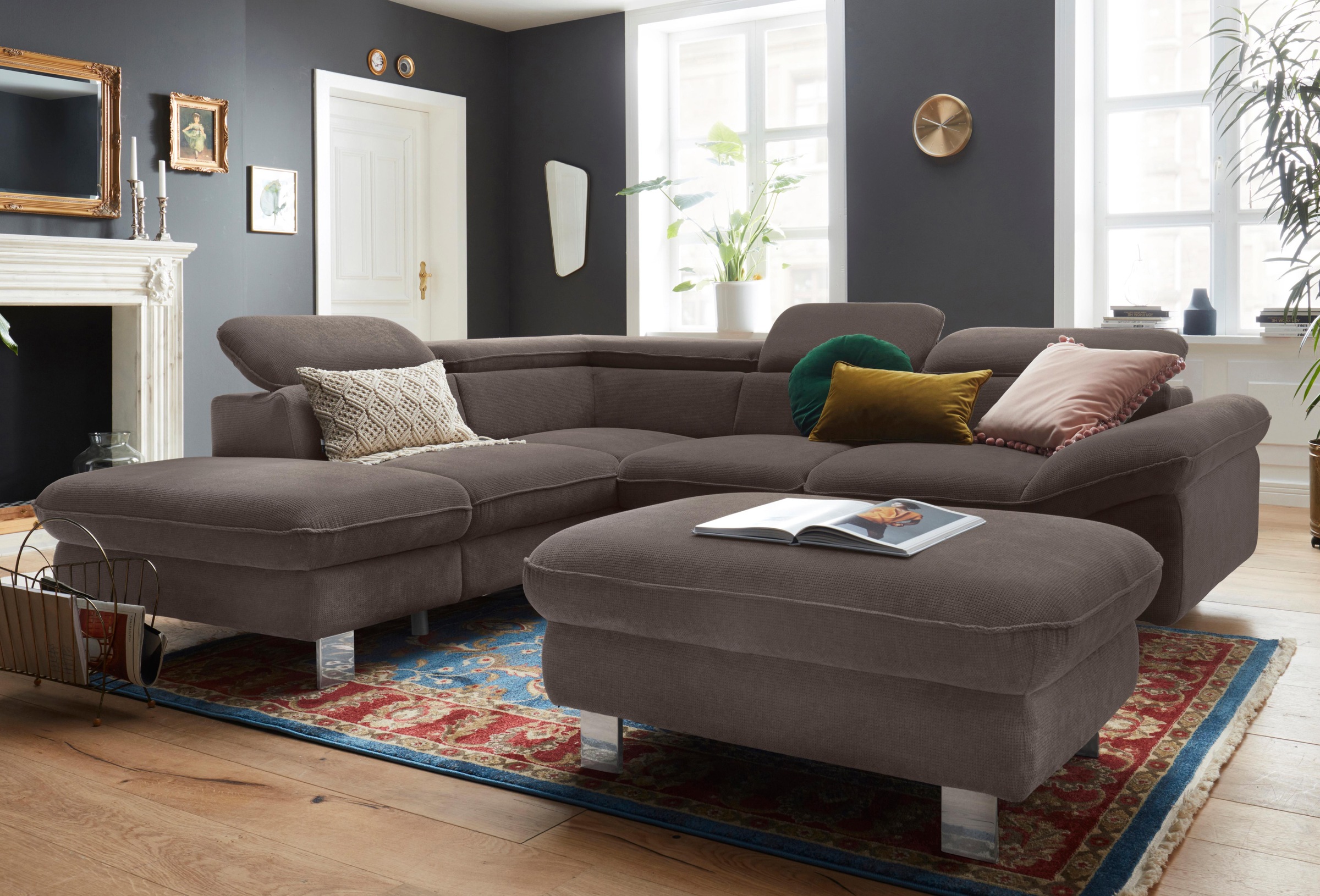 COTTA Ecksofa »Driver L-Form«, mit Kopfteilverstellung, wahlweise mit Bettfunktion & Bettkasten