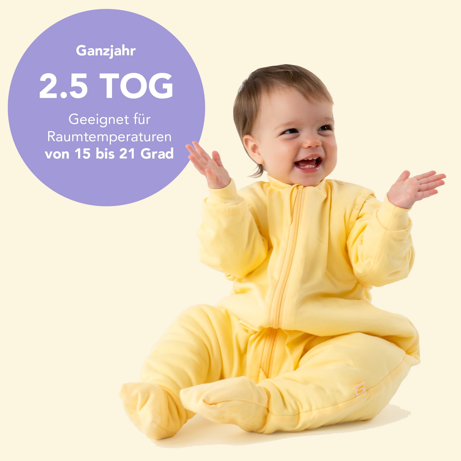 Schlummersack Babyschlafsack »Schlafsack mit Füßen 2.5 Tog«
