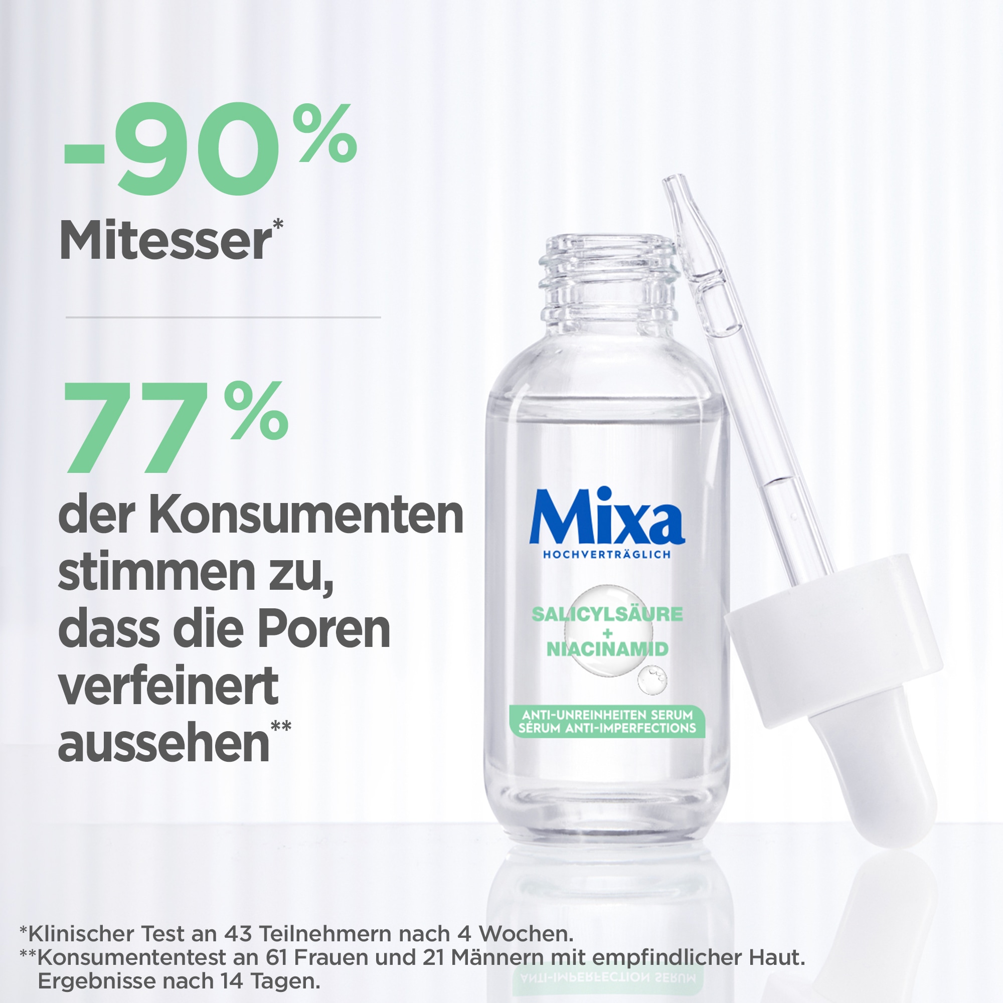 Mixa Gesichtsserum »Mixa Anti-Unreinheiten Serum«, mit hoher Wirksamkeit