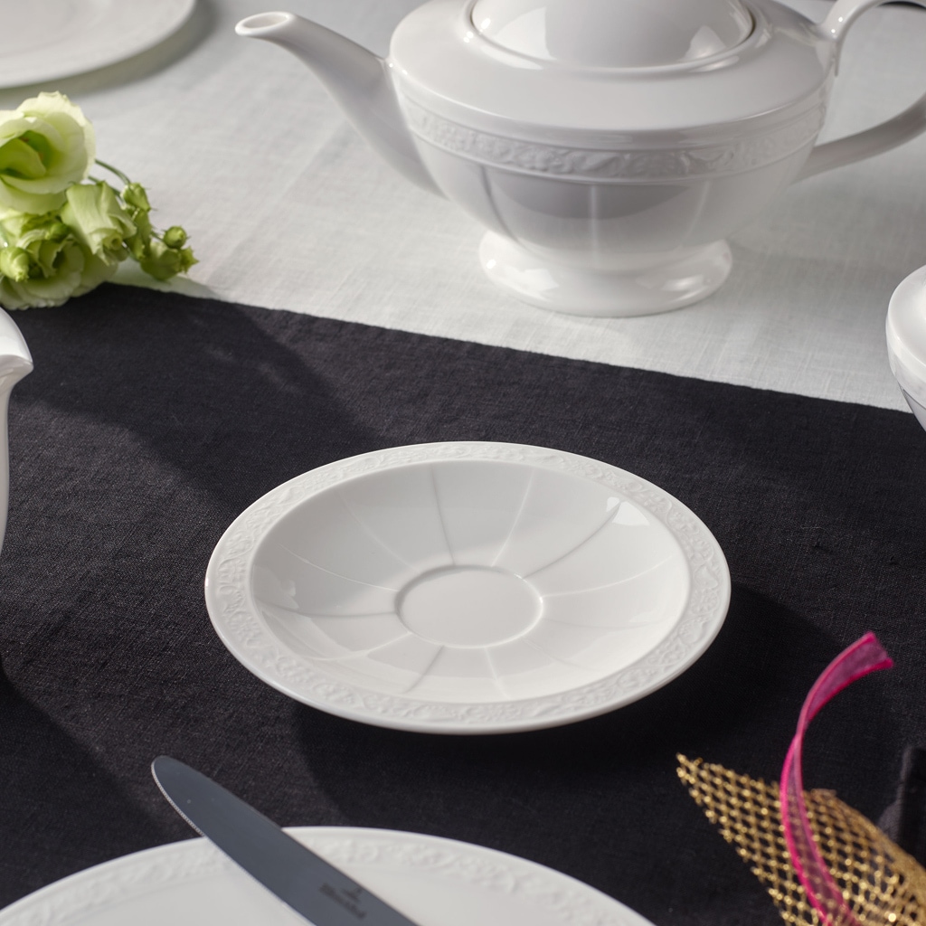 Villeroy & Boch Untertasse »Untertassen White Pearl ø 16 cm 6er Set weiß«