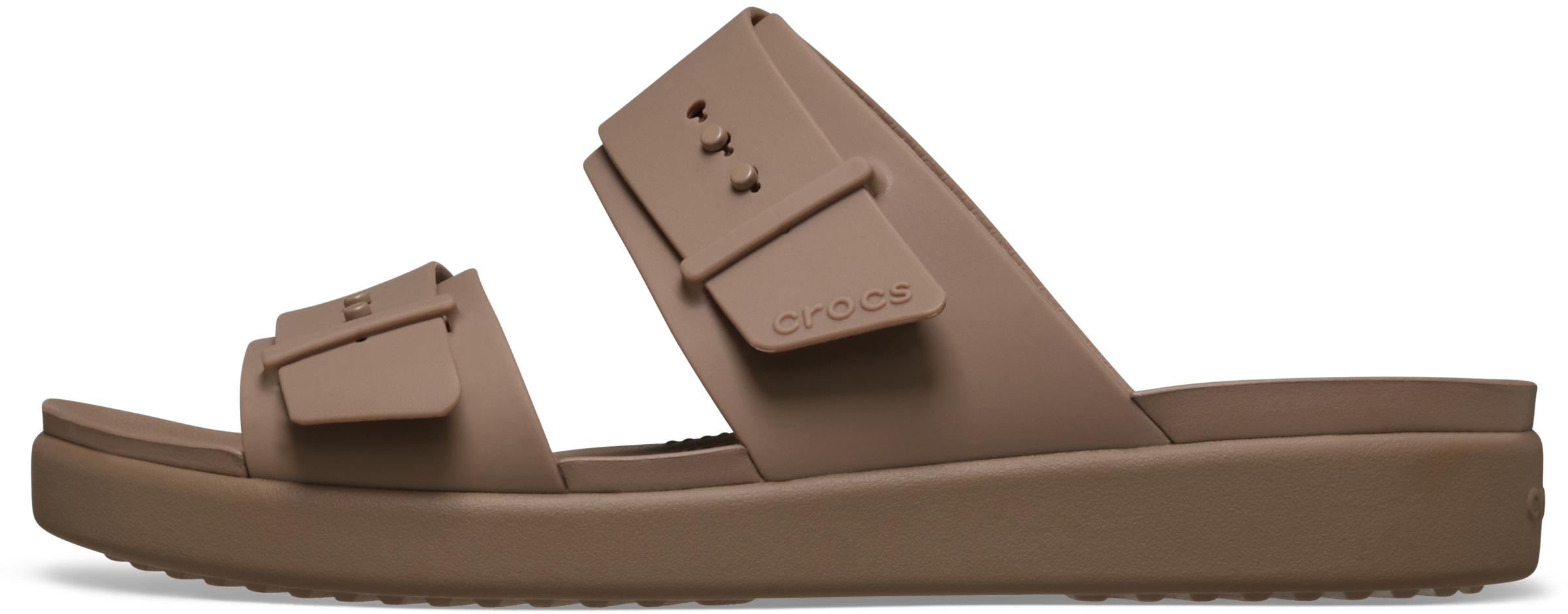 Crocs Pantolette »Brooklyn Buckle Low«  Sommerschuh, Strandschuh, Hausschuh mit Softfußbett