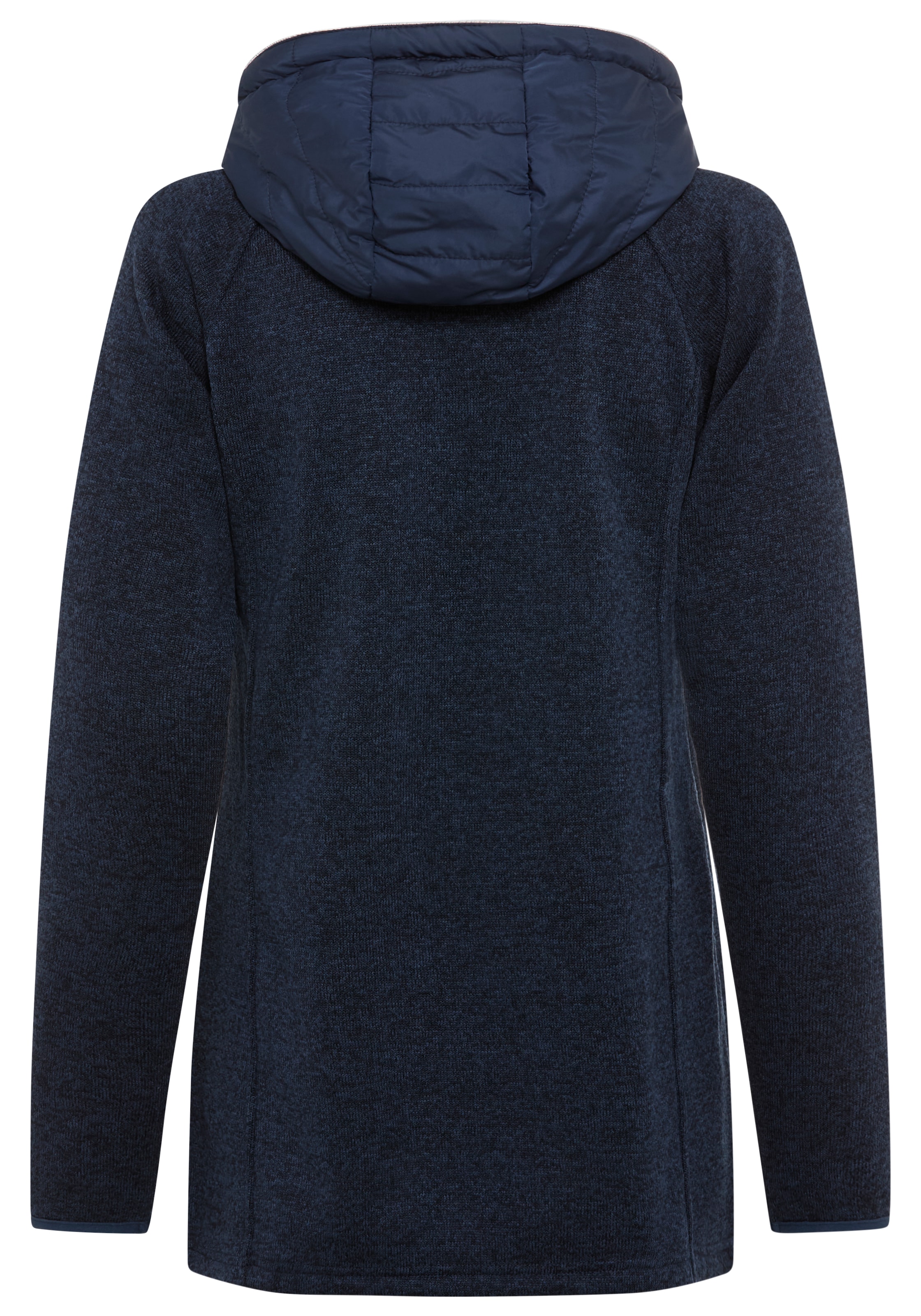 Polarino Strickfleecejacke, mit Kapuze, Leichte Hybridjacke für den Übergang
