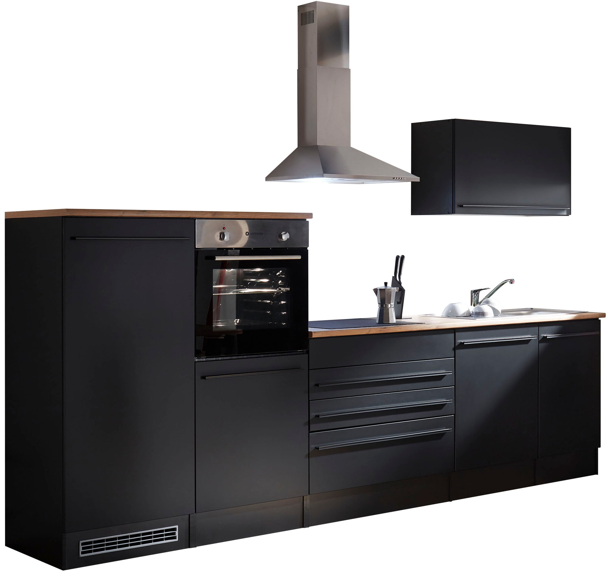 E-Geräten bei Küche by »Jazz«, 320 cm, mit wahlweise bestellen BASIC Breite Balculina OTTO