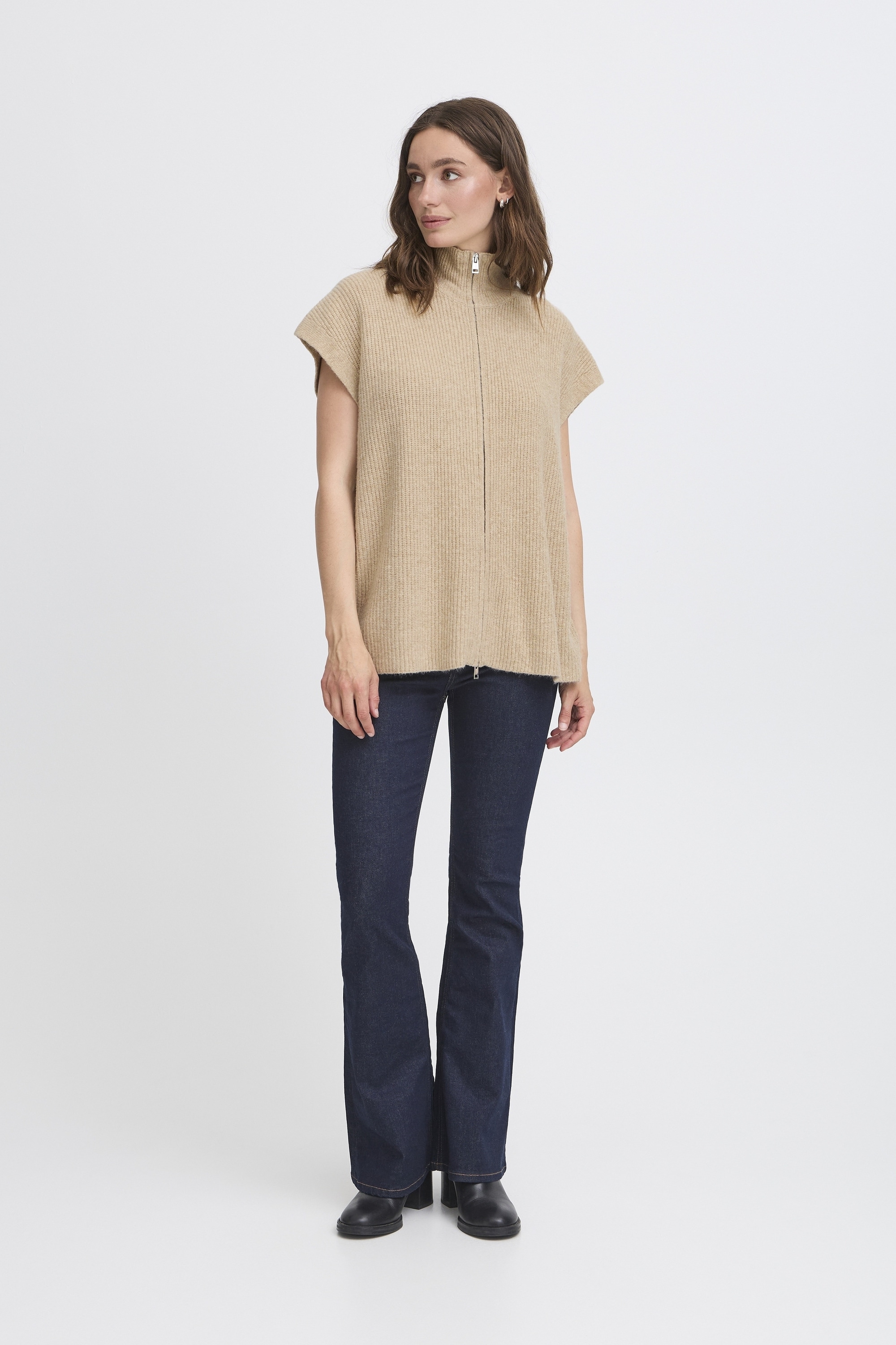 Ichi Strickjacke »Damen Ärmellose IHDUCIE«