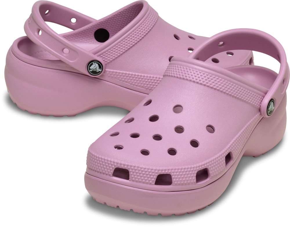 Crocs Clog »Classic Platform Clog W«, Sommerschuh, Schlappen, Hausschuh, trendige Plateausohle