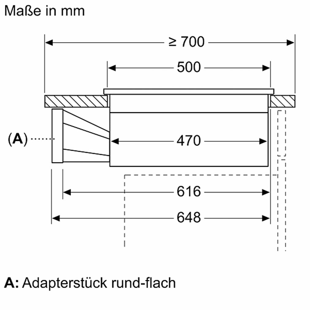 SIEMENS Kochfeld mit Dunstabzug »ED711HQ26E«, mit Flachkanal
