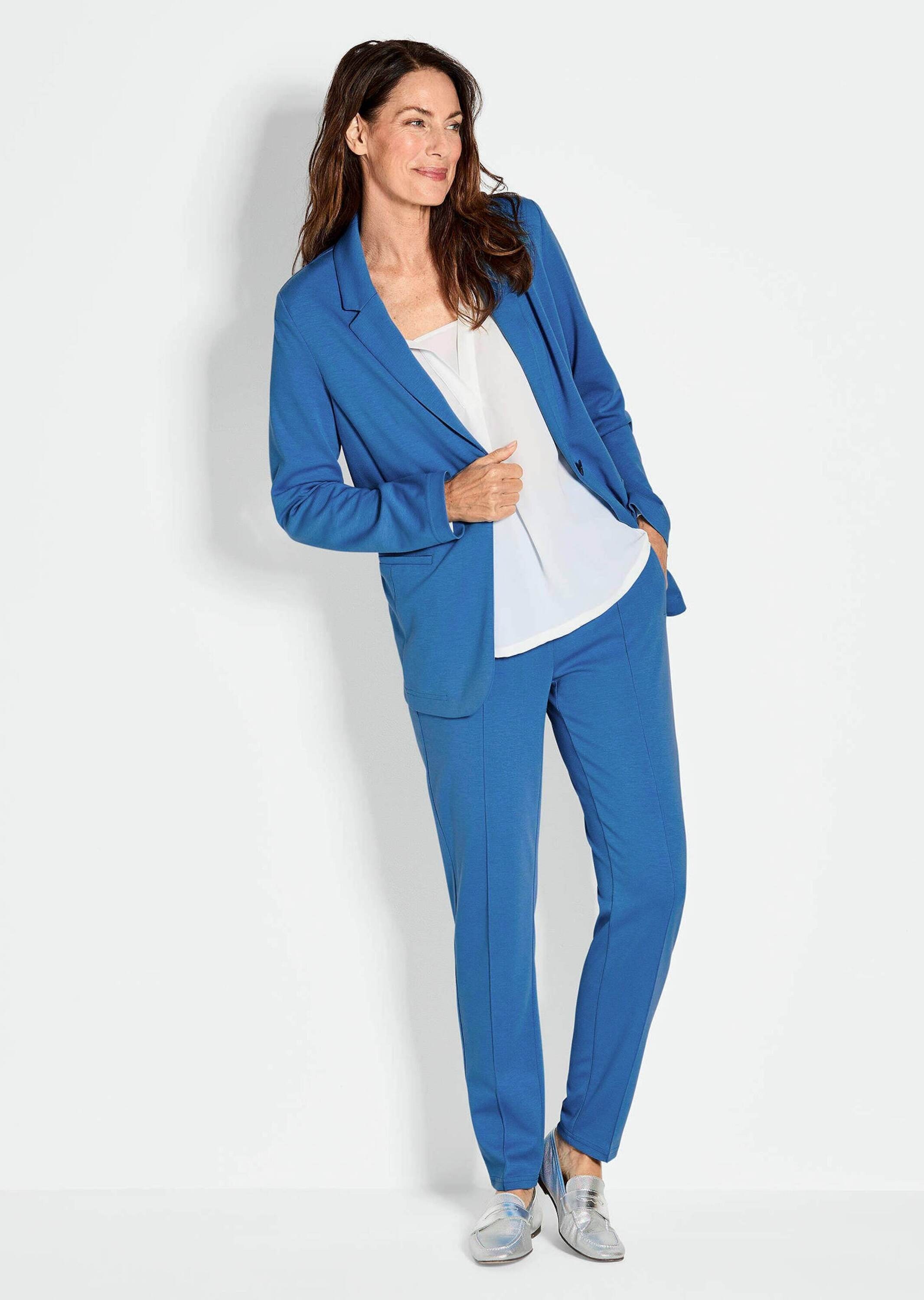 GOLDNER Jackenblazer »Kurzgröße Blazer mit Reverskragen, Paspeltaschen«