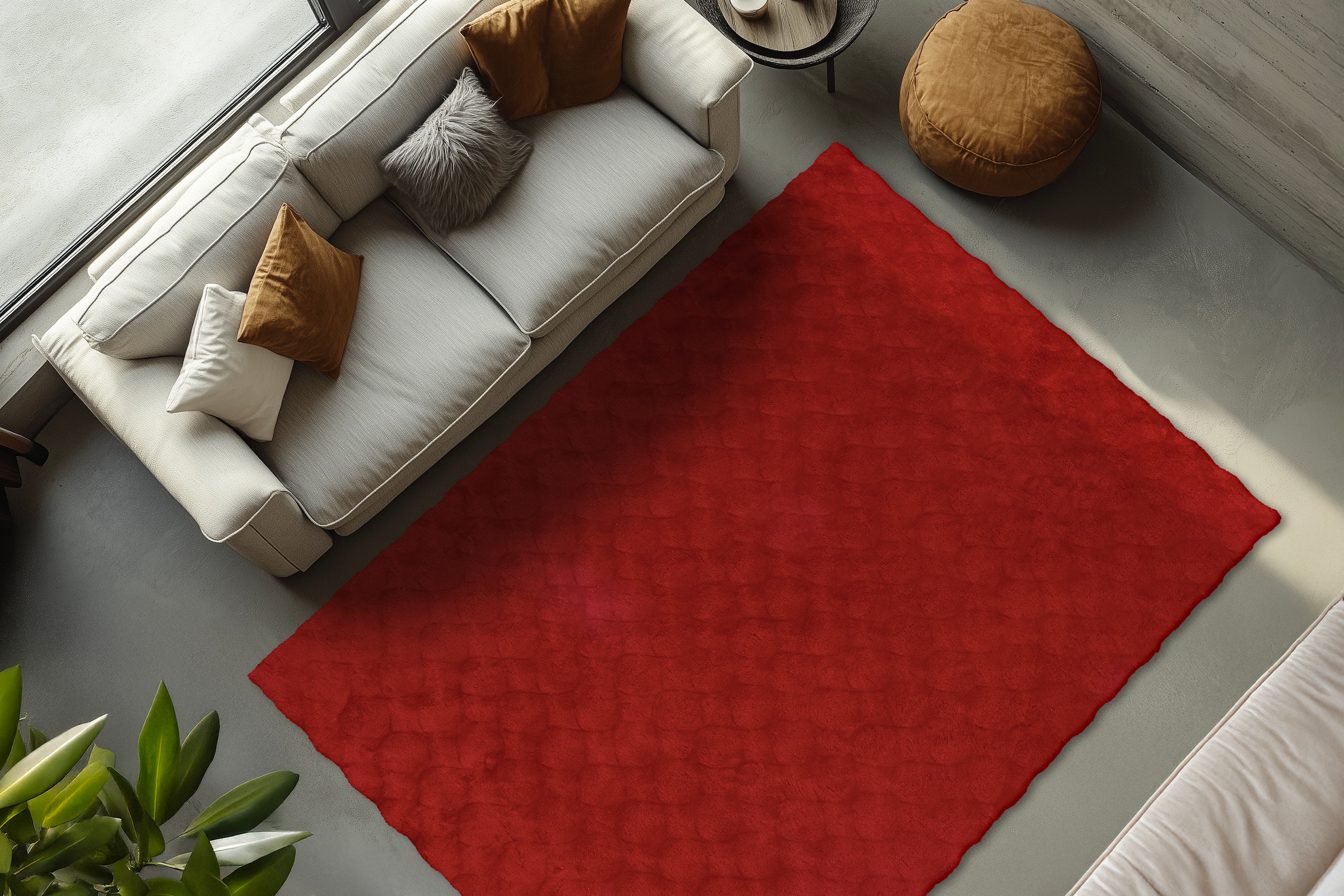 Obsession Teppich »Diamond Cut 800« rechteckig 30 mm Höhe Uni Farben, Hoch-Tief Effekt, weich & kuschelig