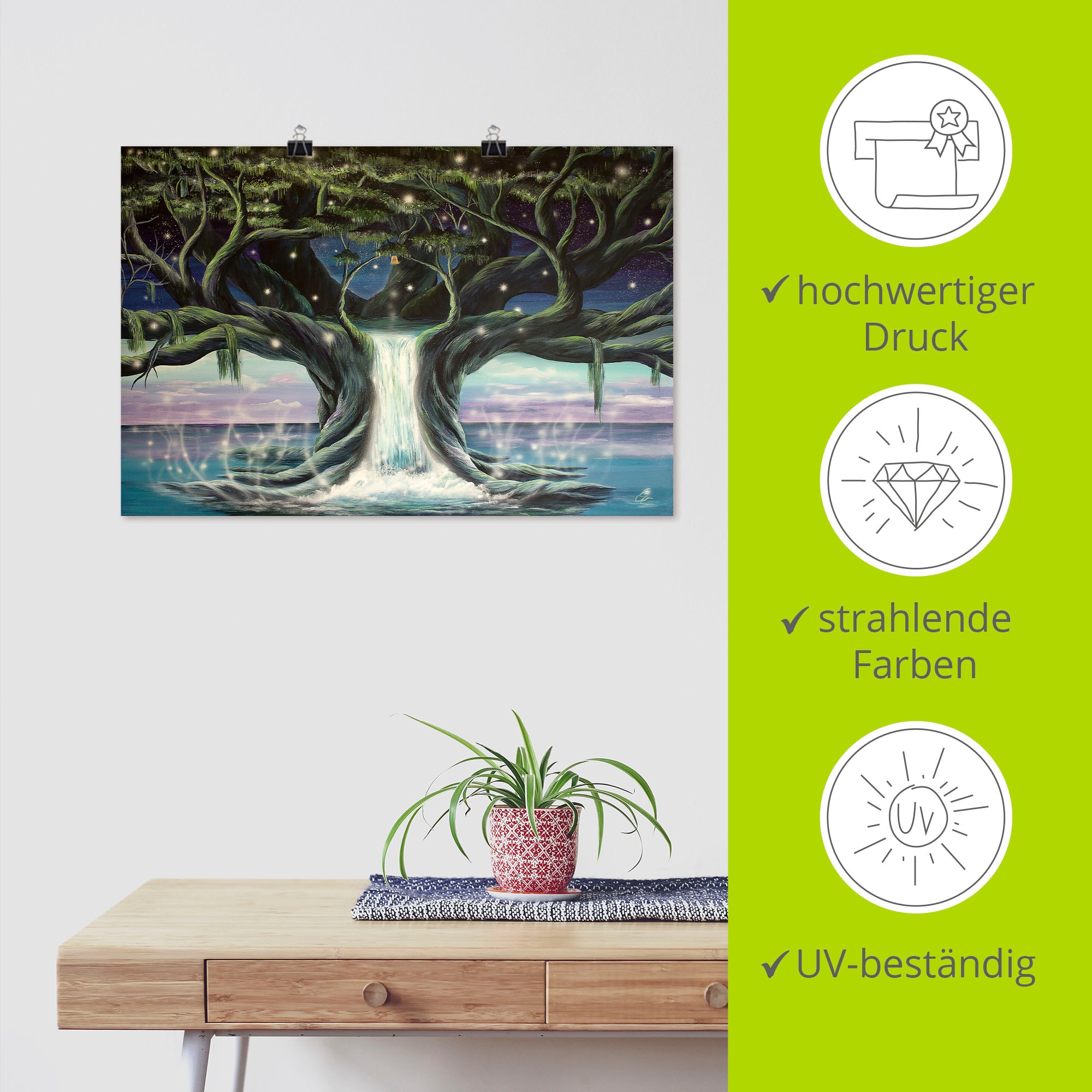Artland Wandbild »Der Baum der Seelen« Landschaften 1 Stk. tlg. als Leinwandbild, Poster in verschied. Größen