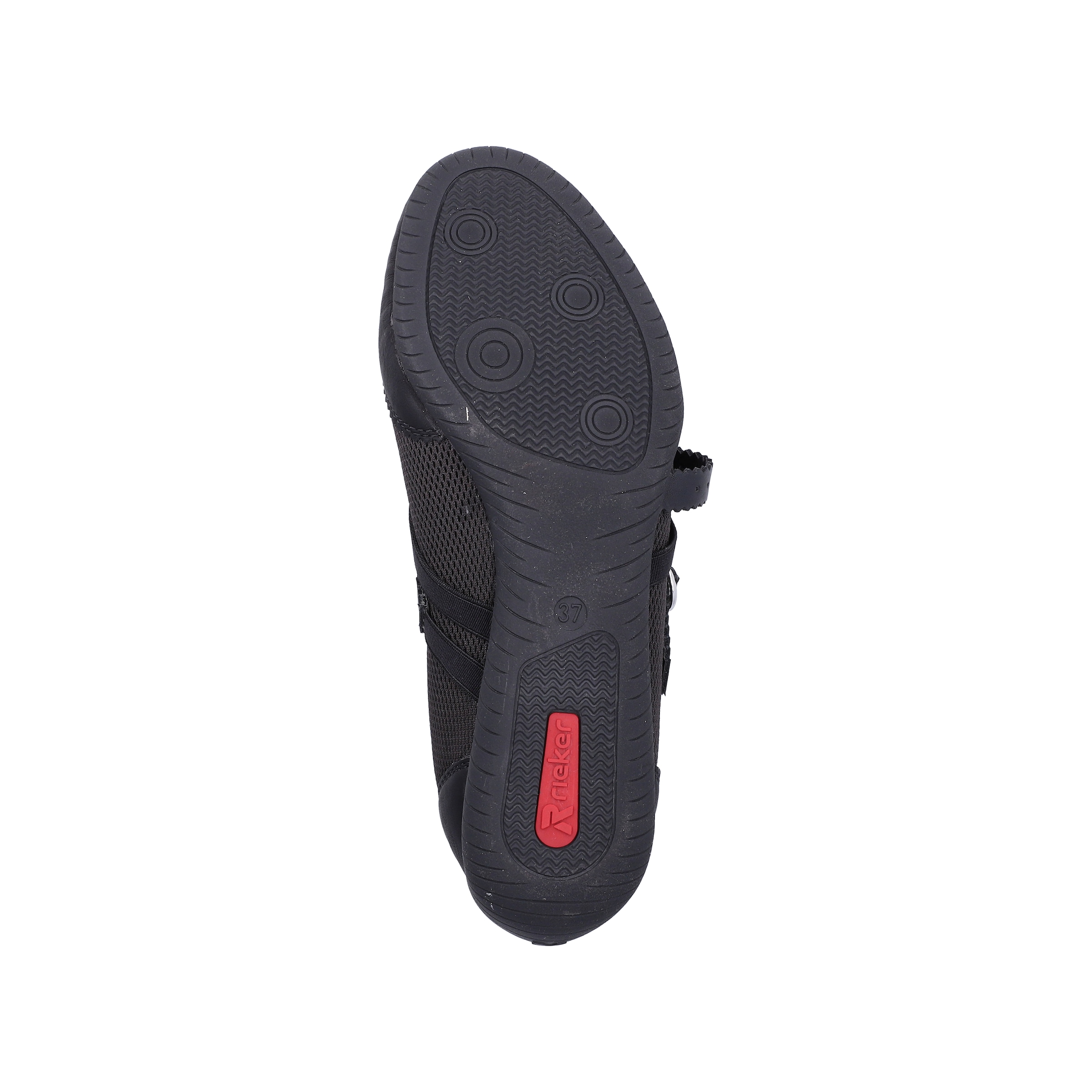Rieker Riemchenballerina  Schlupfschuh, Flats, Slipper mit Mesheinsatz
